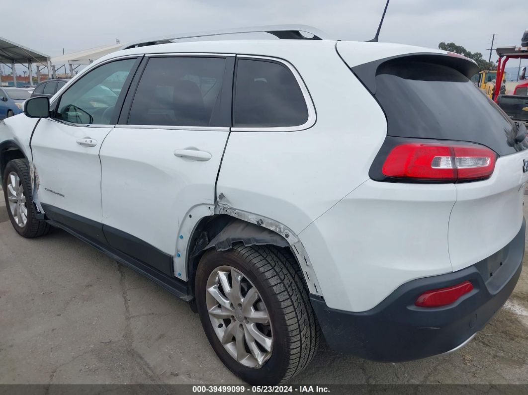 2017 Jeep Cherokee Limited Fwd White vin: 1C4PJLDBXHW572601