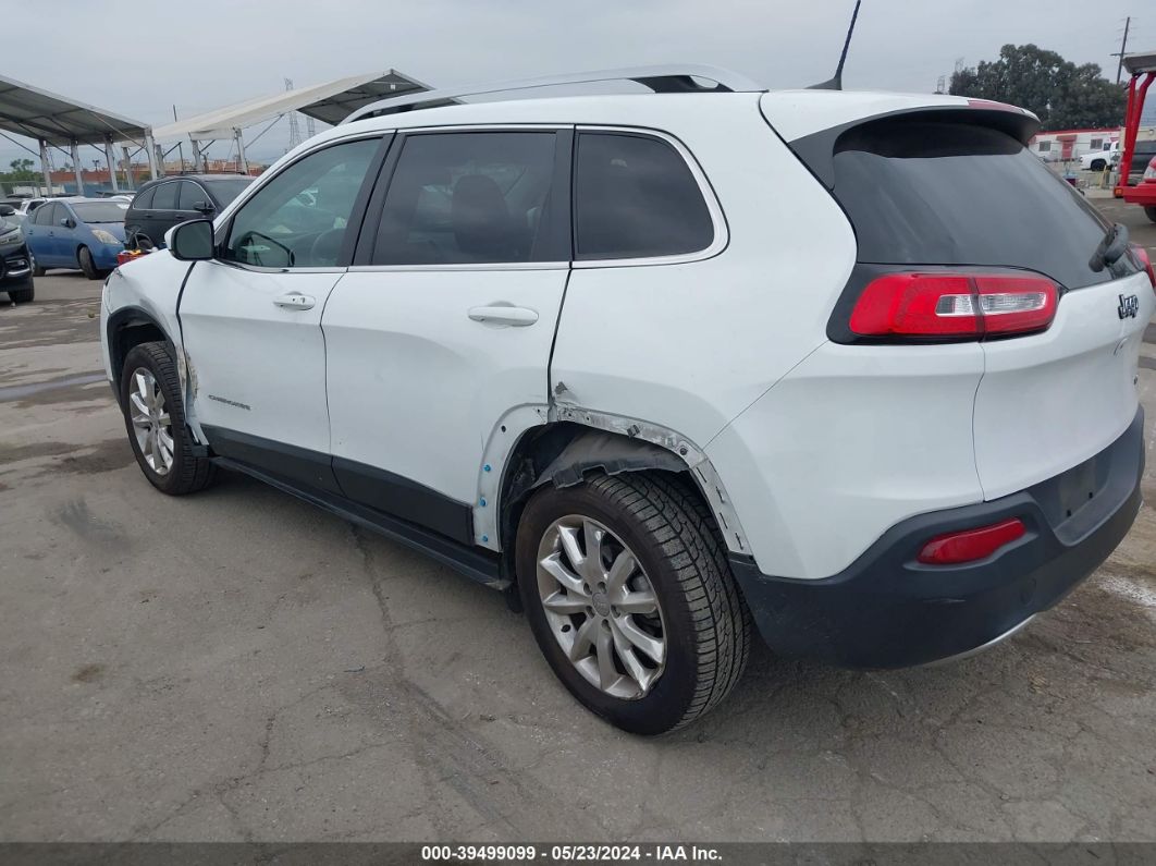 2017 Jeep Cherokee Limited Fwd White vin: 1C4PJLDBXHW572601