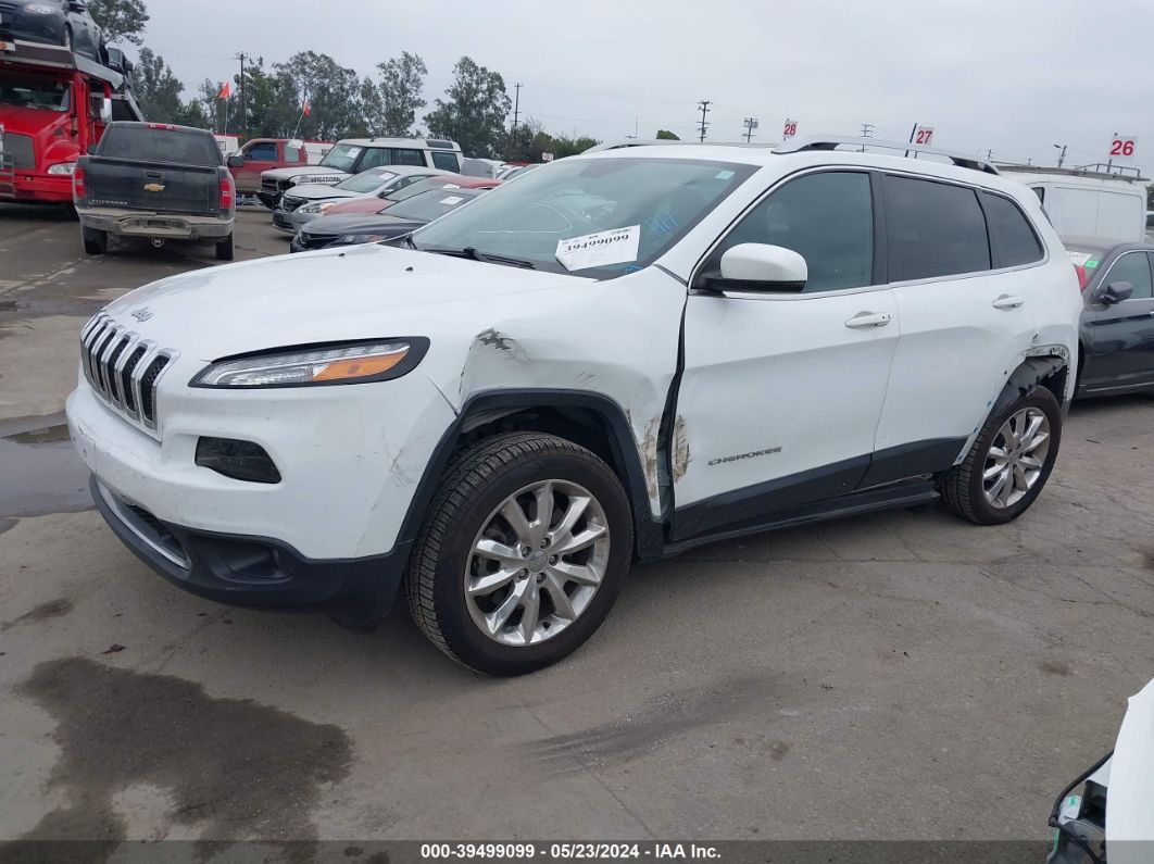 2017 Jeep Cherokee Limited Fwd White vin: 1C4PJLDBXHW572601