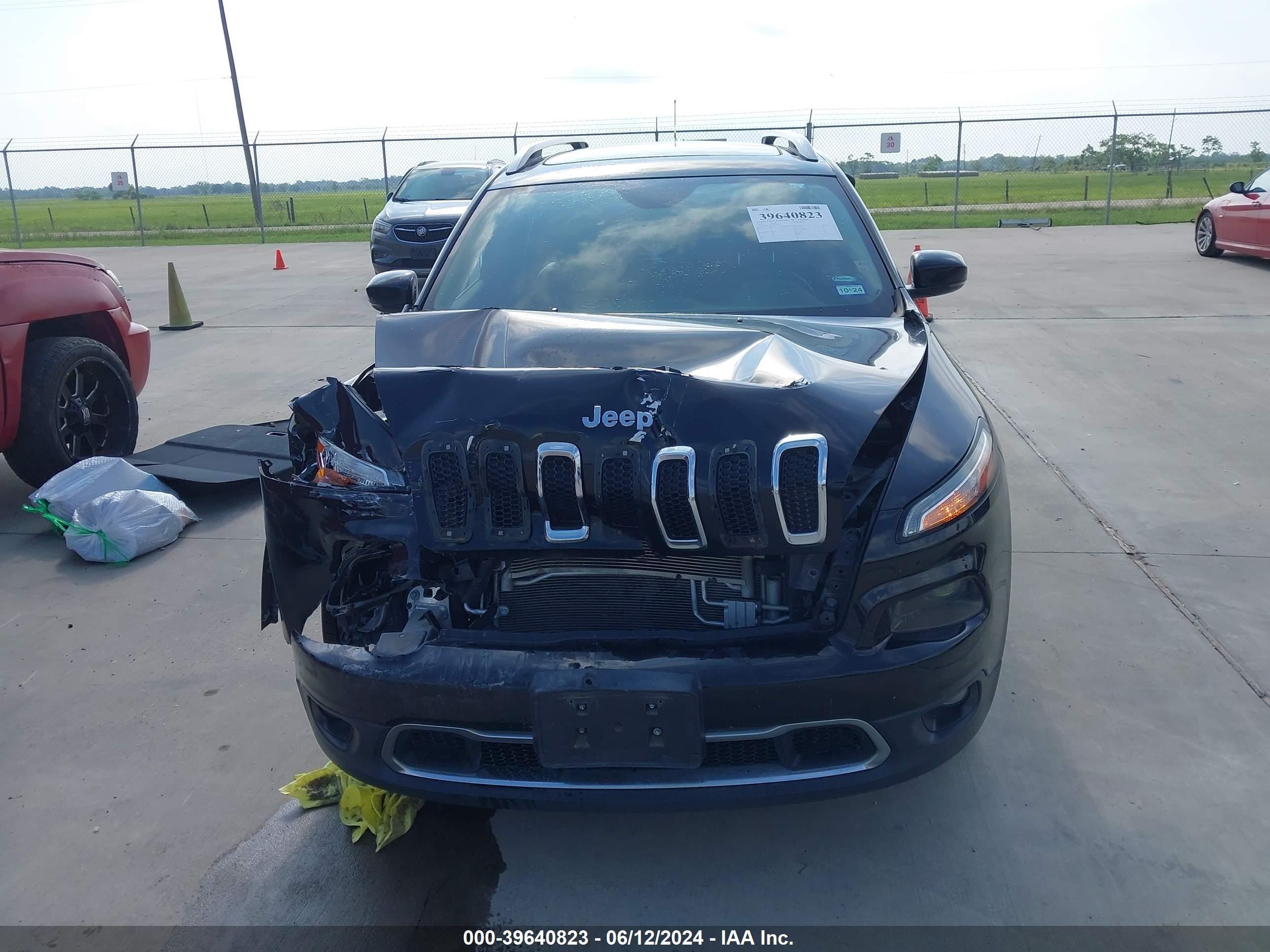 2017 Jeep Cherokee Limited Fwd Black vin: 1C4PJLDBXHW607833