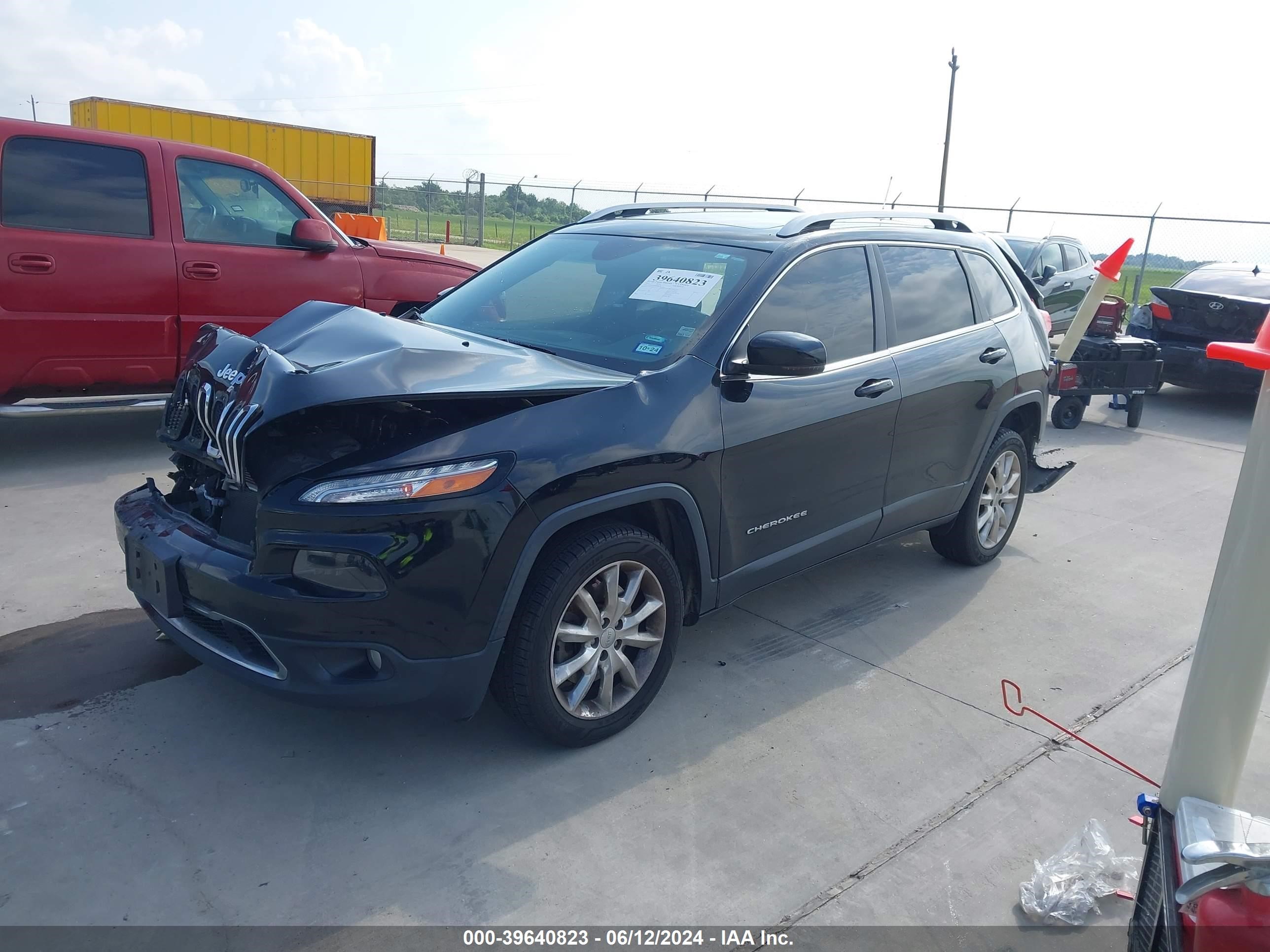 2017 Jeep Cherokee Limited Fwd Black vin: 1C4PJLDBXHW607833