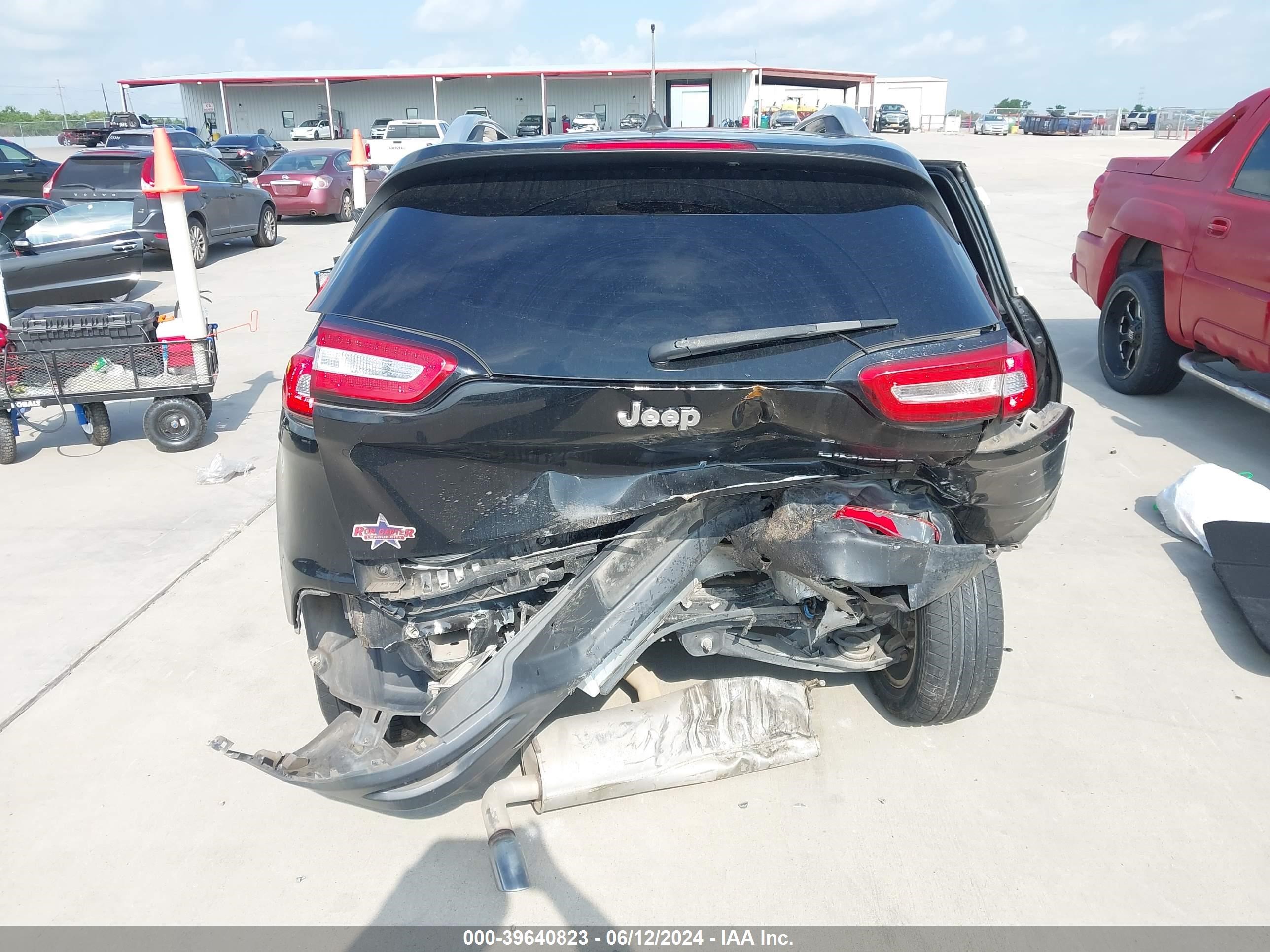2017 Jeep Cherokee Limited Fwd Black vin: 1C4PJLDBXHW607833
