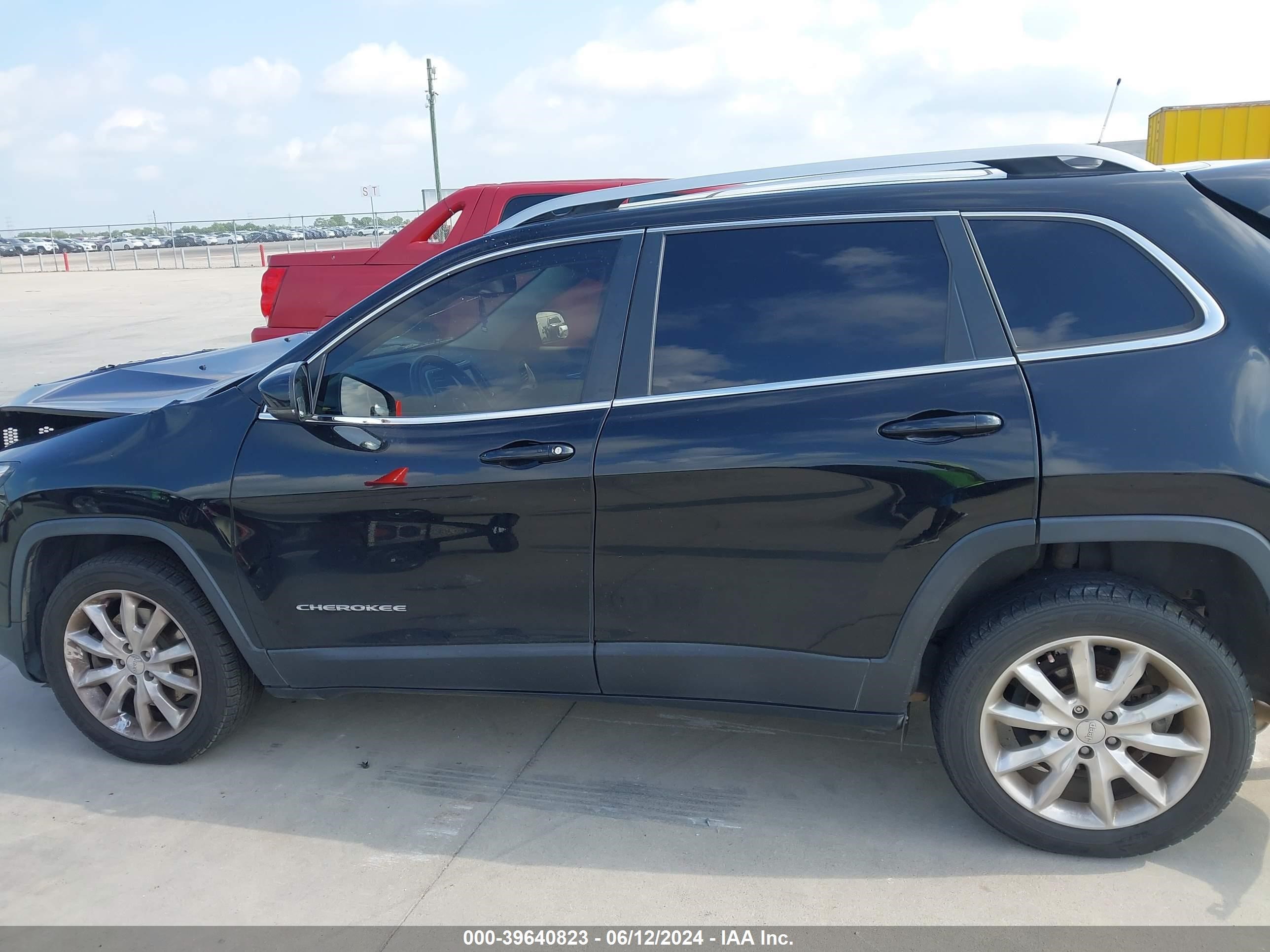 2017 Jeep Cherokee Limited Fwd Black vin: 1C4PJLDBXHW607833