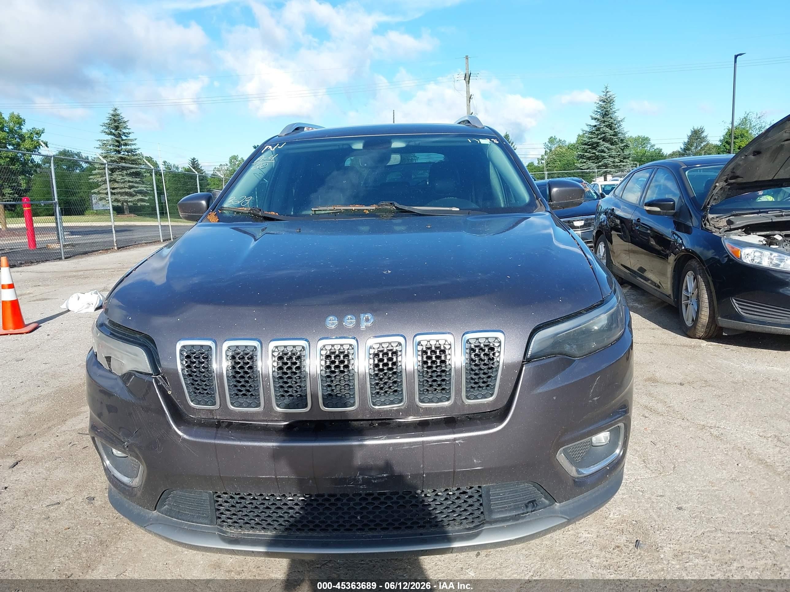 2020 Jeep Cherokee Limited Fwd Gray vin: 1C4PJLDBXLD535472