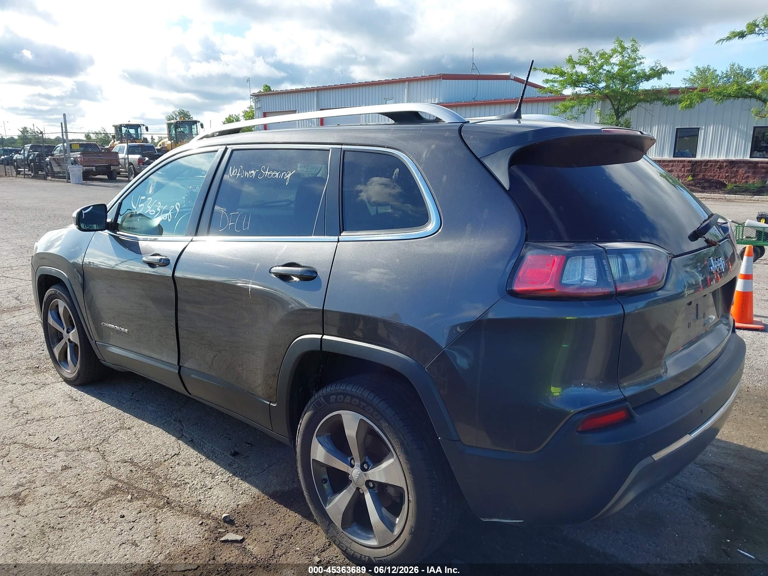 2020 Jeep Cherokee Limited Fwd Gray vin: 1C4PJLDBXLD535472