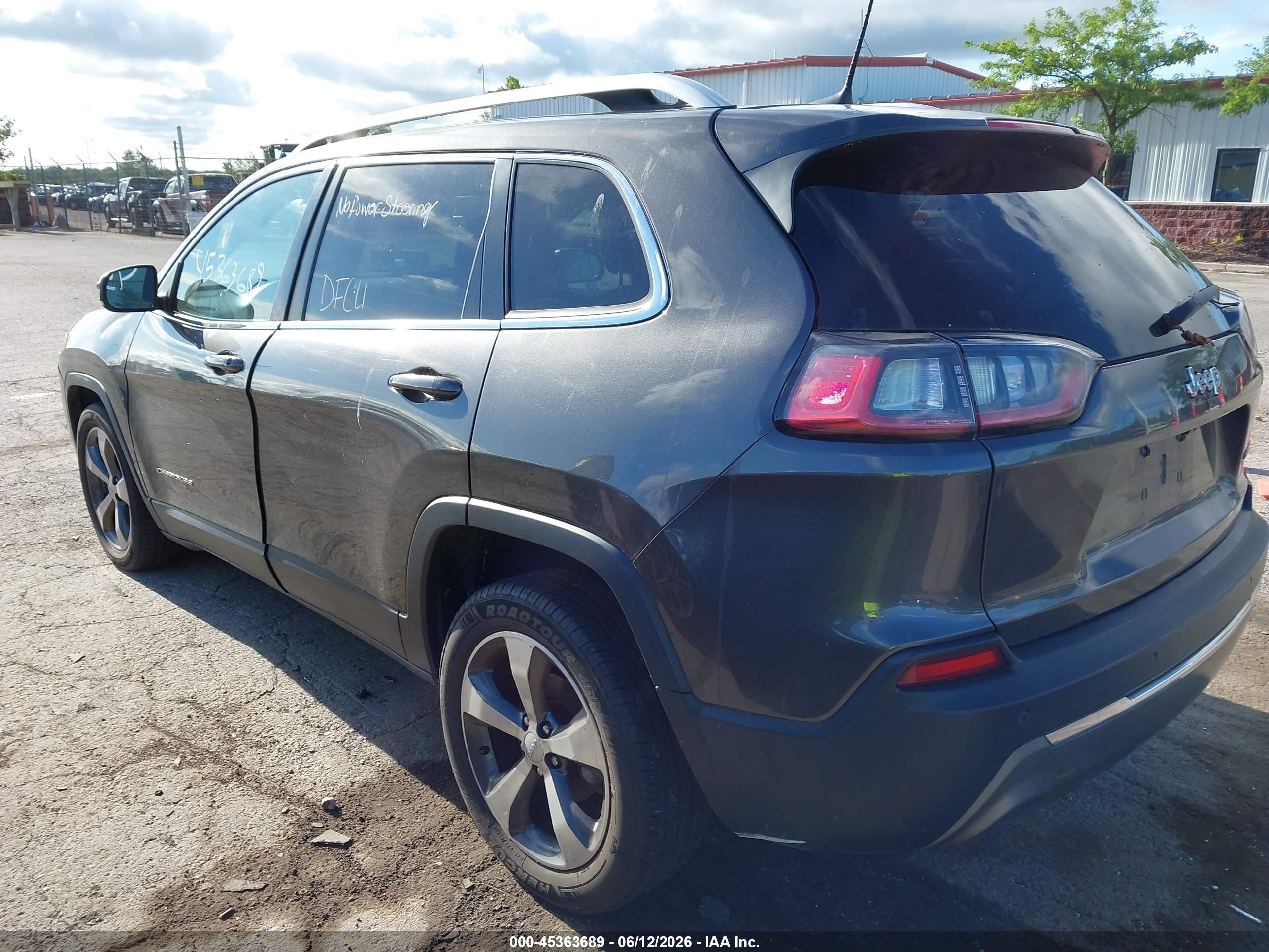 2020 Jeep Cherokee Limited Fwd Gray vin: 1C4PJLDBXLD535472