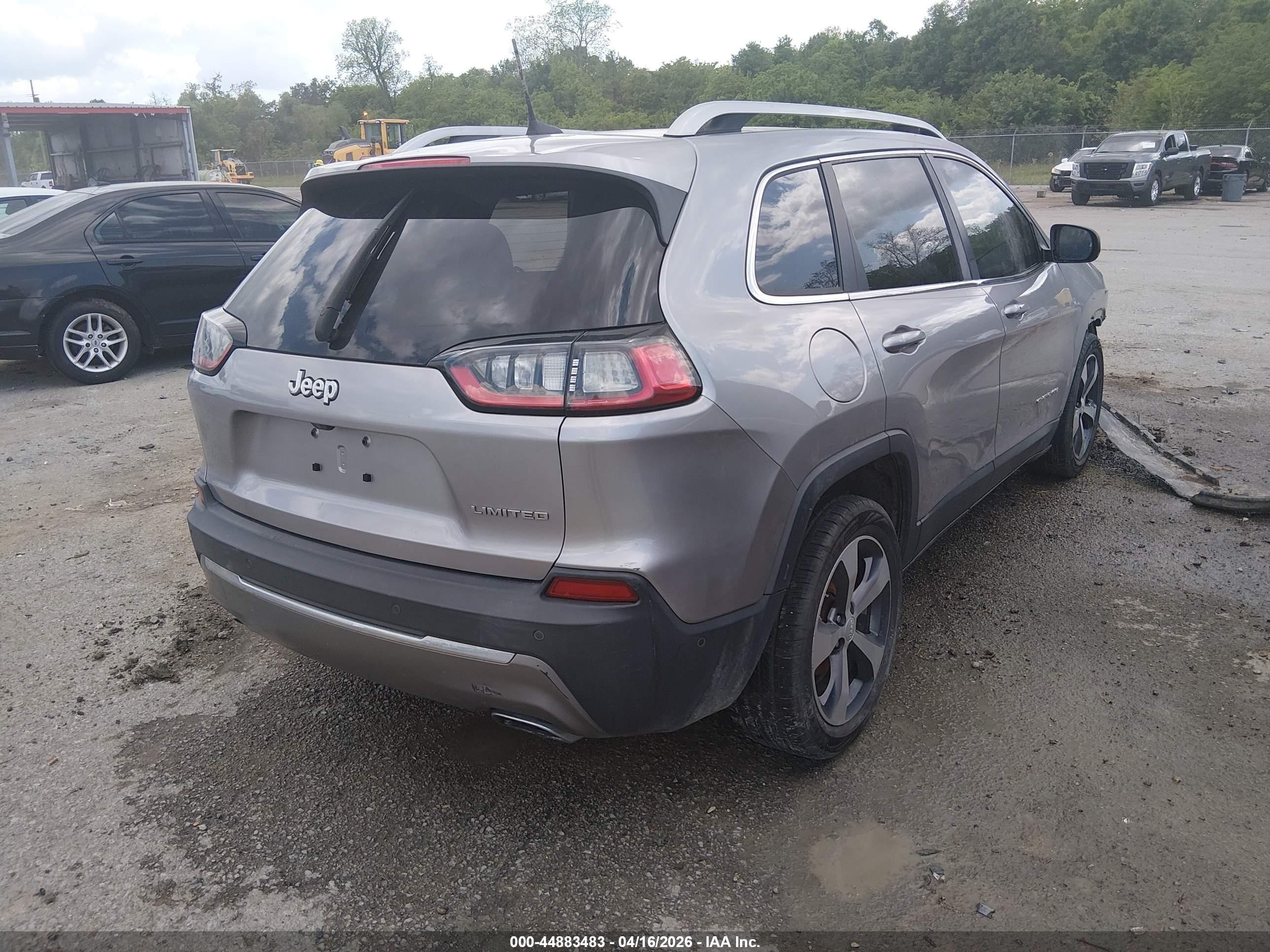 2019 Jeep Cherokee Limited Fwd Gray vin: 1C4PJLDN6KD135773