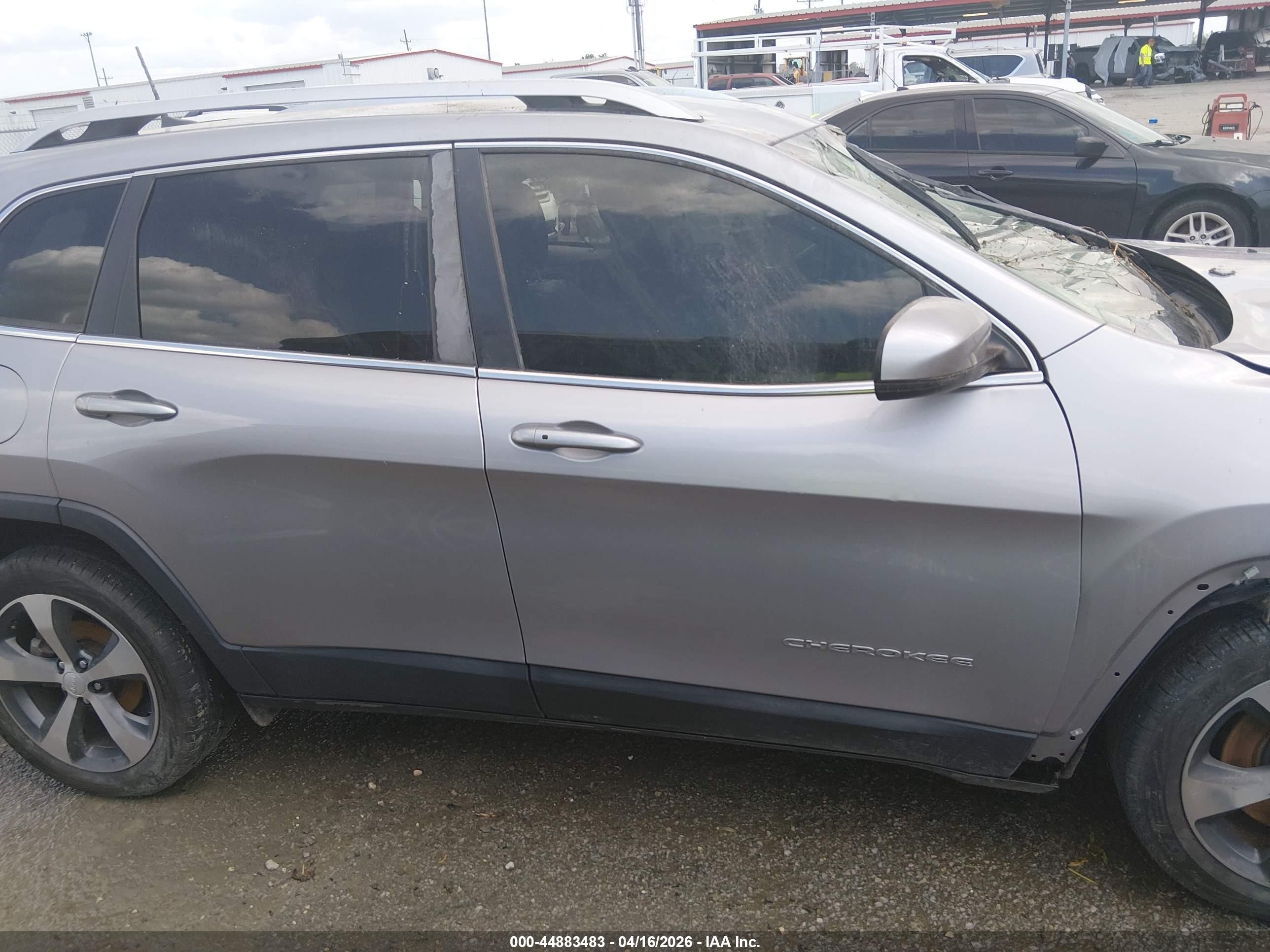 2019 Jeep Cherokee Limited Fwd Gray vin: 1C4PJLDN6KD135773