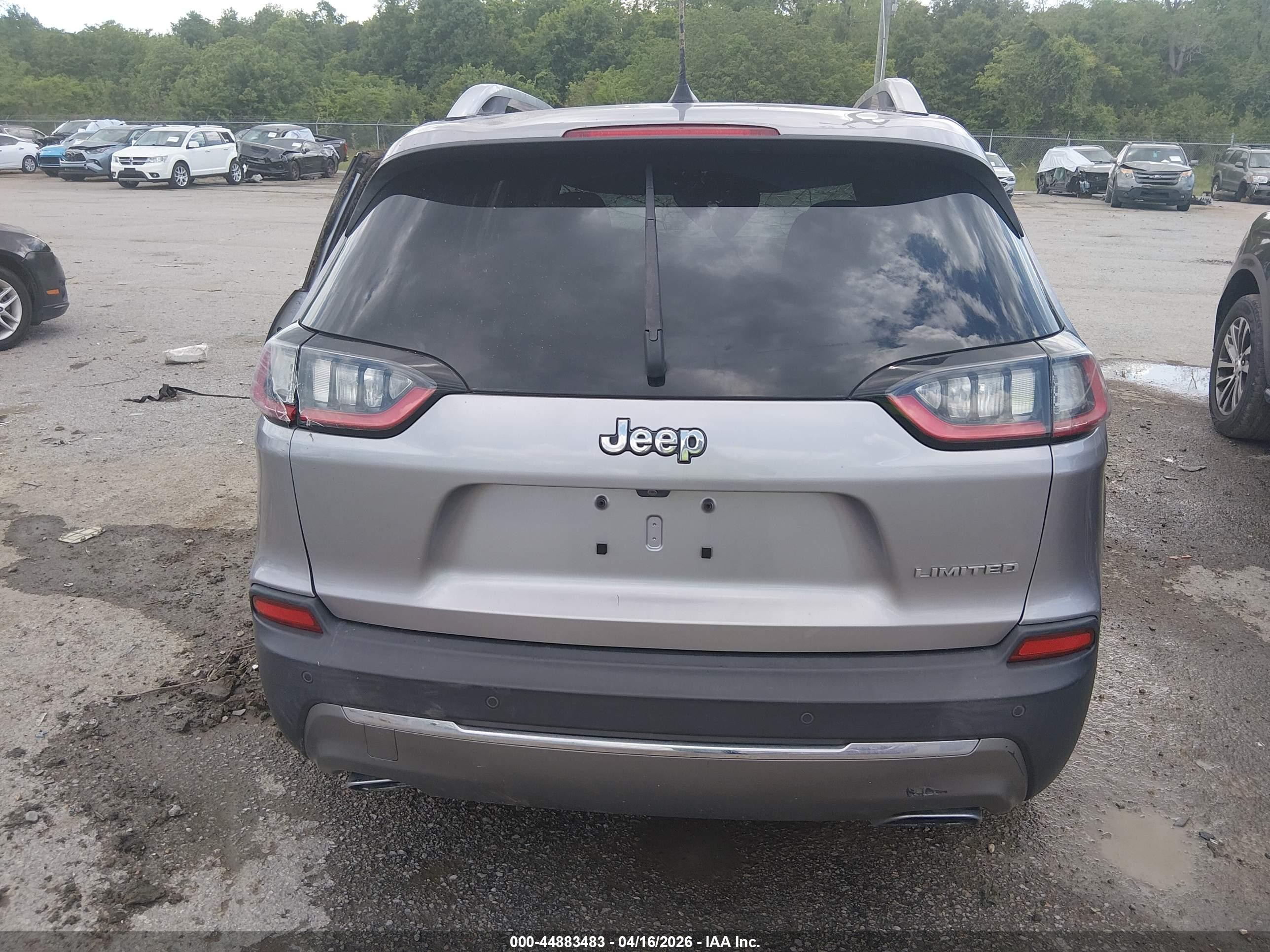 2019 Jeep Cherokee Limited Fwd Gray vin: 1C4PJLDN6KD135773