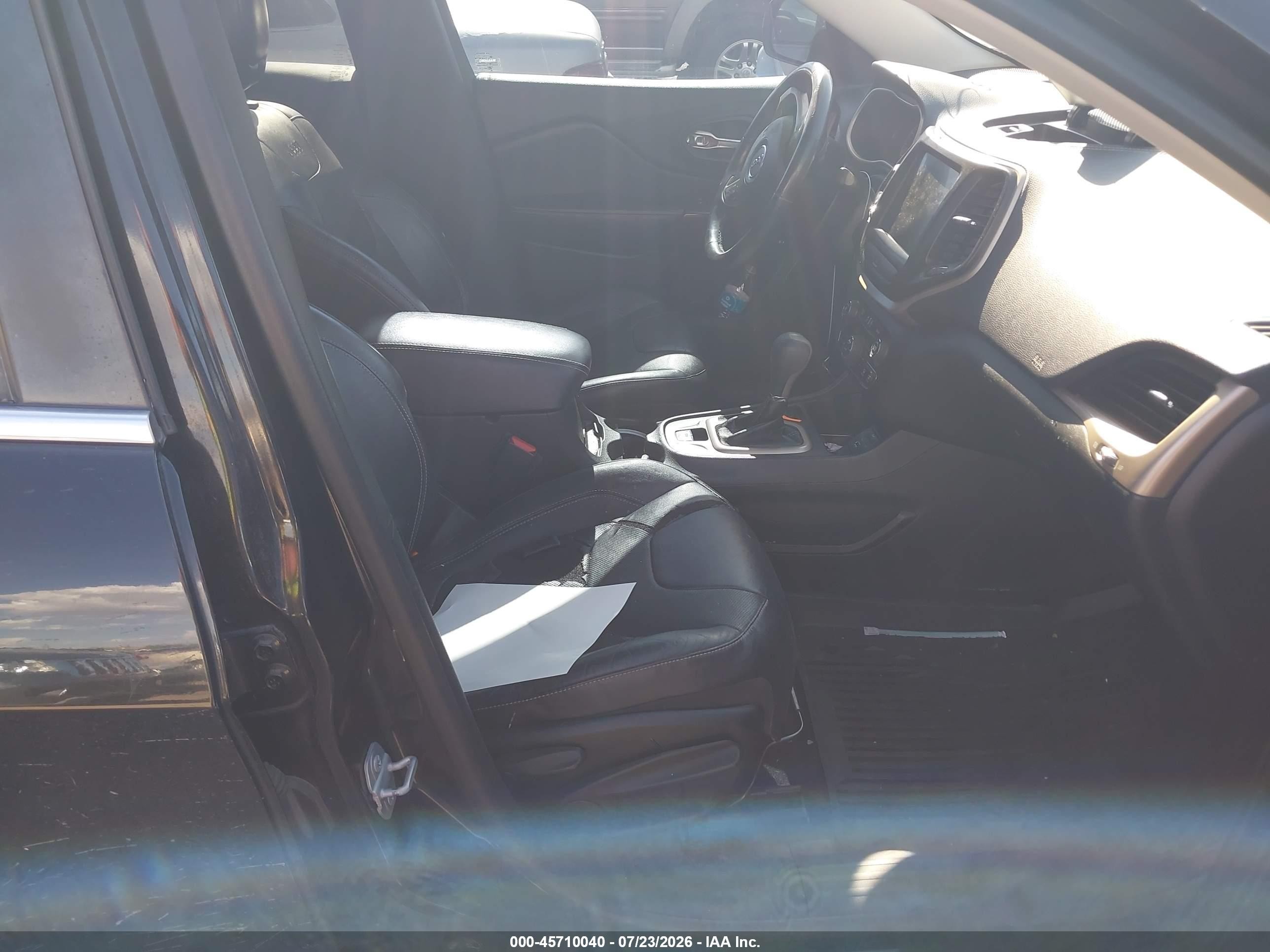 2015 Jeep Cherokee Limited Black vin: 1C4PJLDS0FW525431