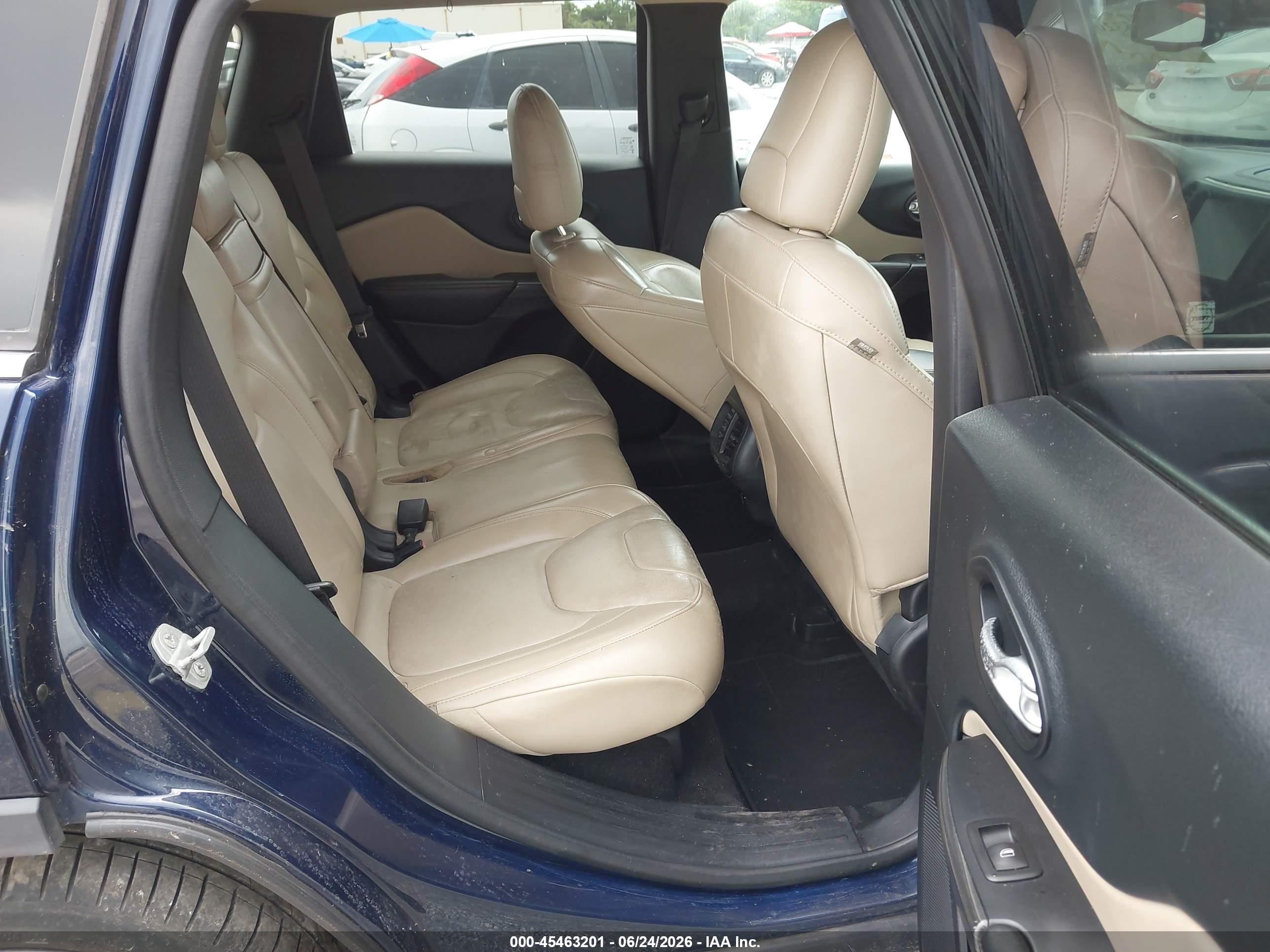 2015 Jeep Cherokee Limited Blue vin: 1C4PJLDS0FW656388