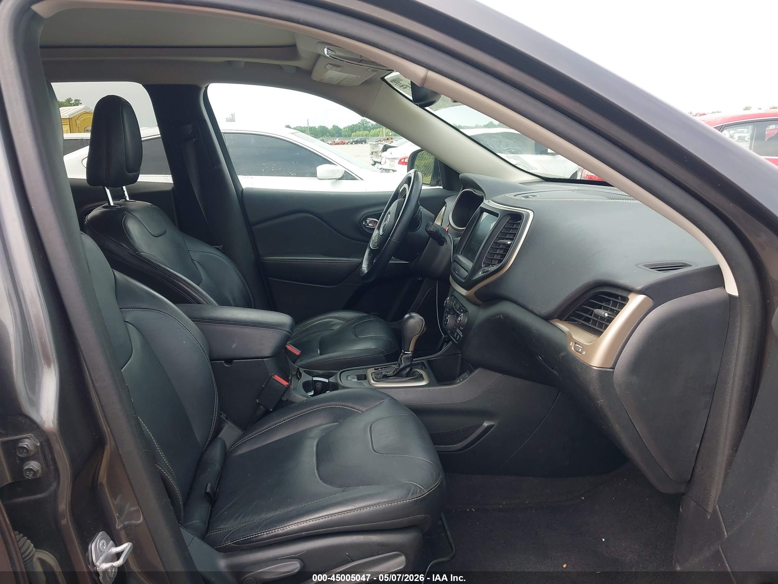 2015 Jeep Cherokee Limited Gray vin: 1C4PJLDS0FW700695