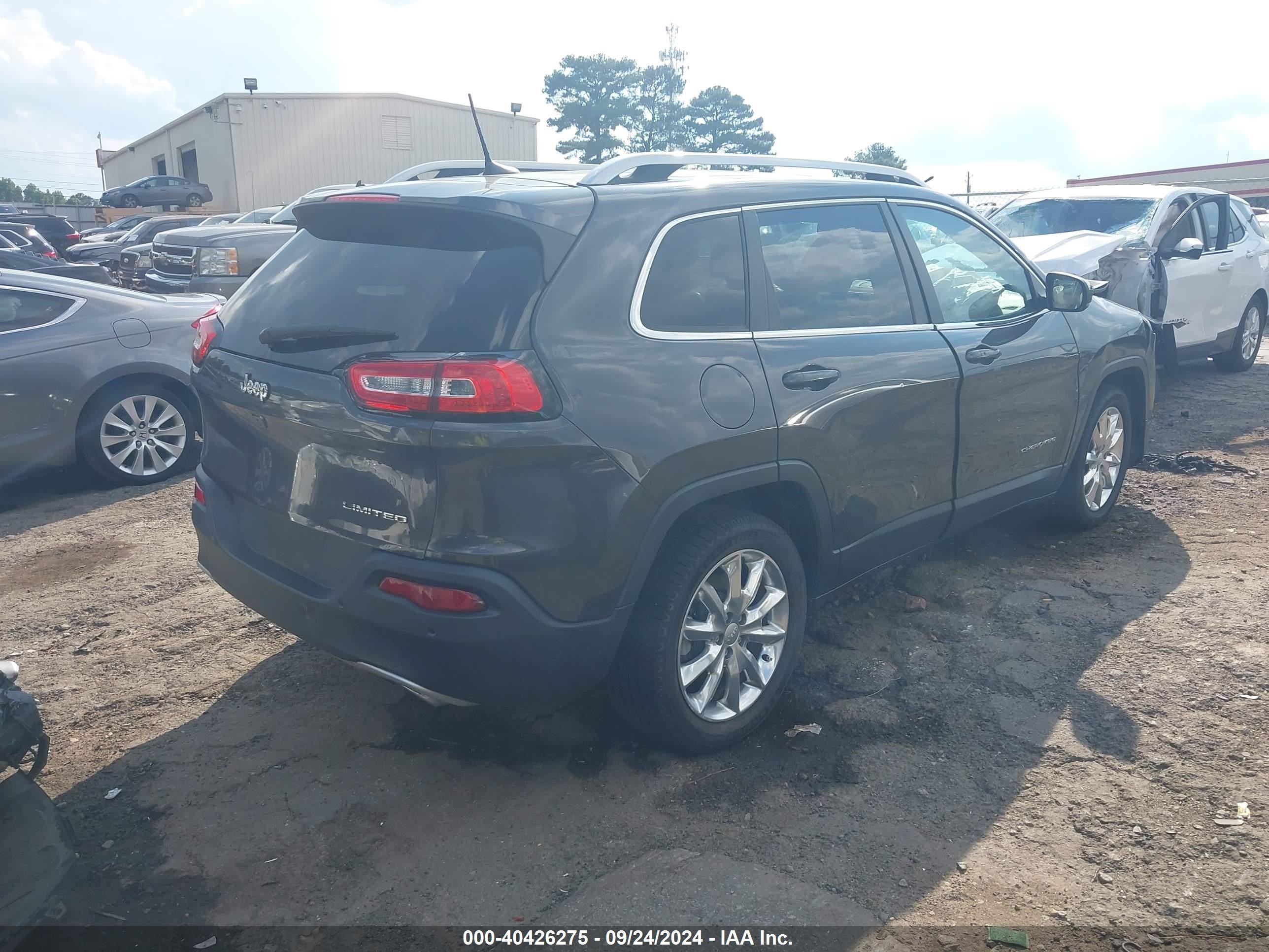 2017 Jeep Cherokee Limited Fwd Gray vin: 1C4PJLDS0HW662131