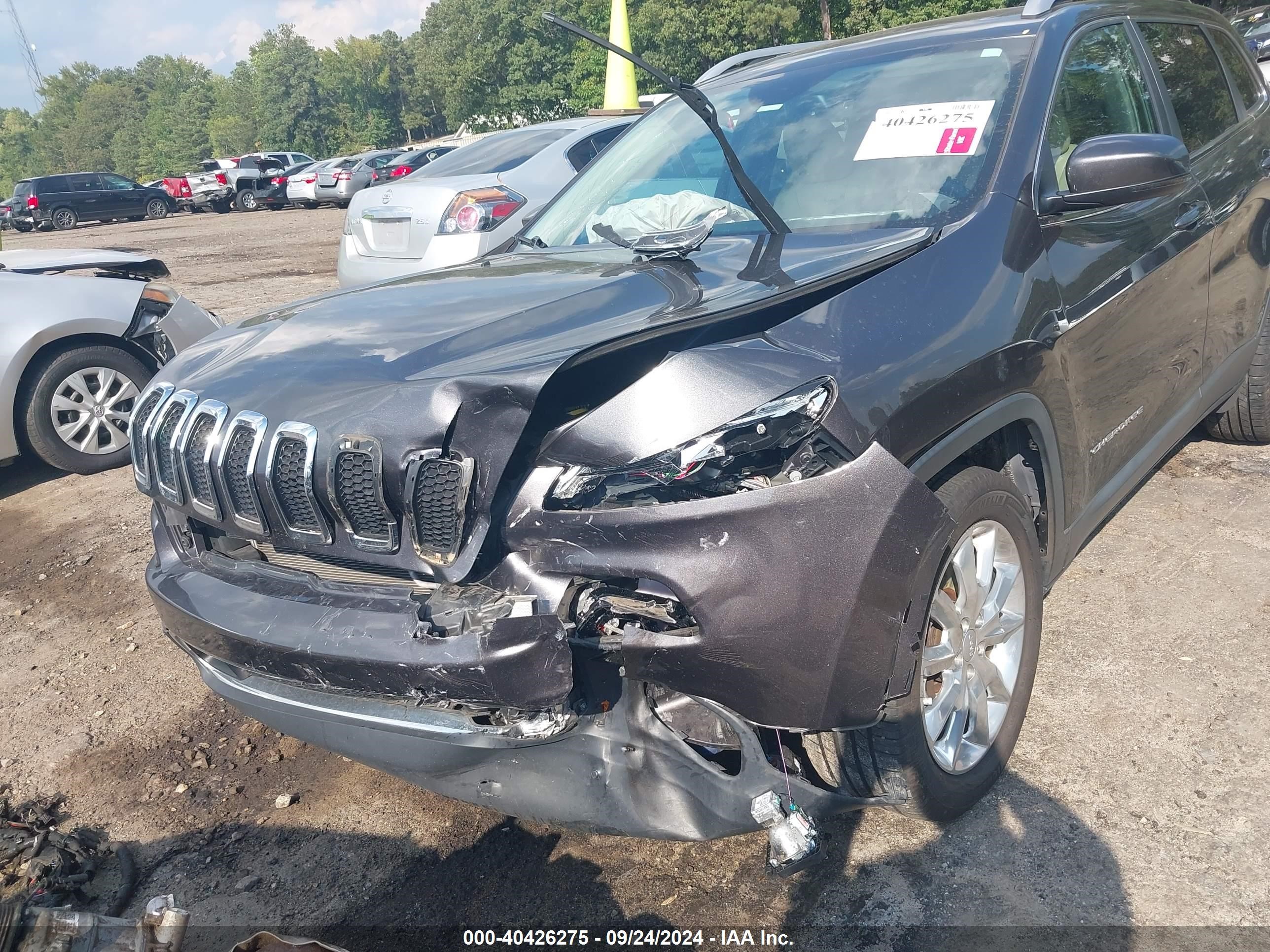 2017 Jeep Cherokee Limited Fwd Gray vin: 1C4PJLDS0HW662131