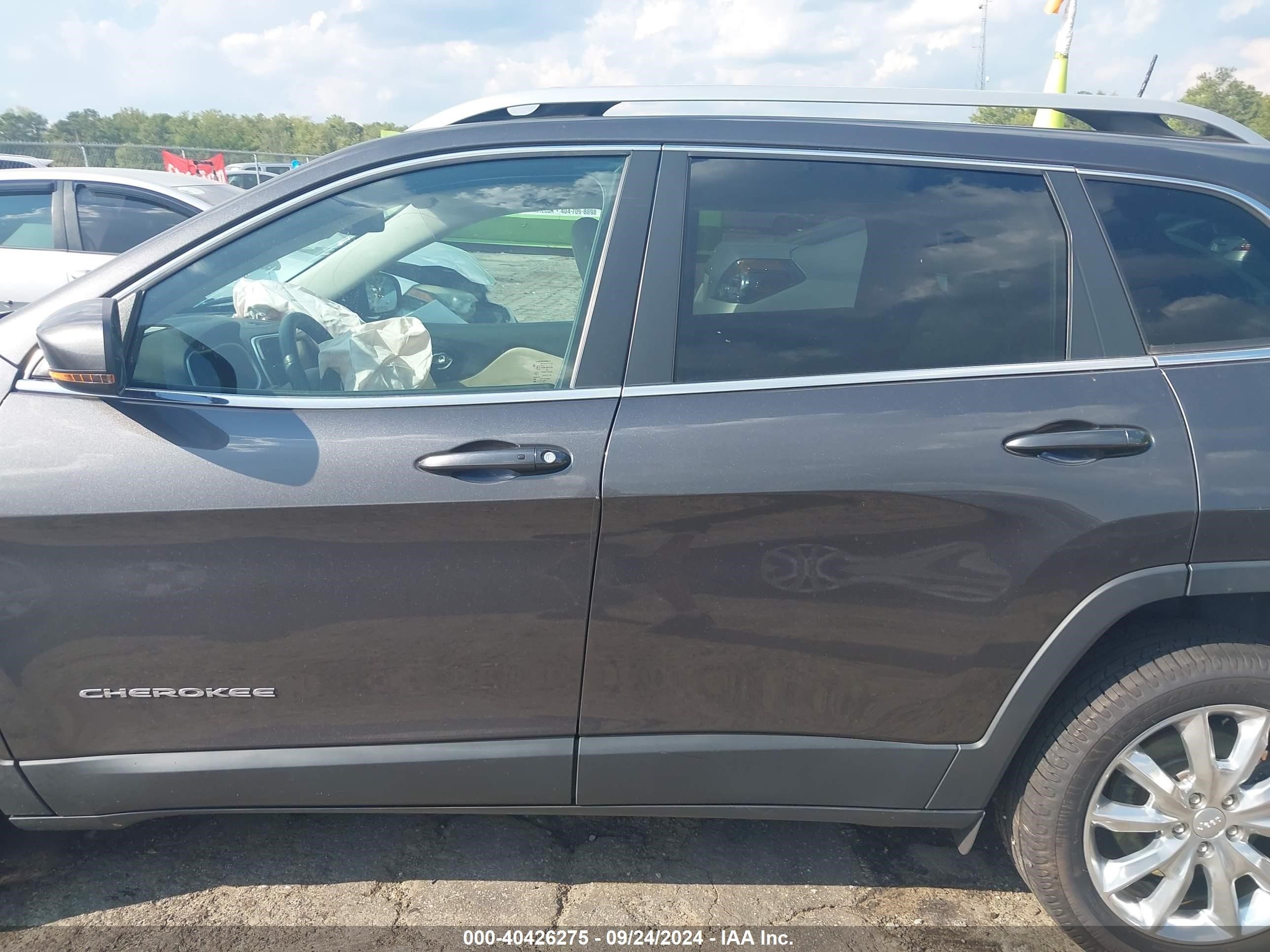 2017 Jeep Cherokee Limited Fwd Gray vin: 1C4PJLDS0HW662131