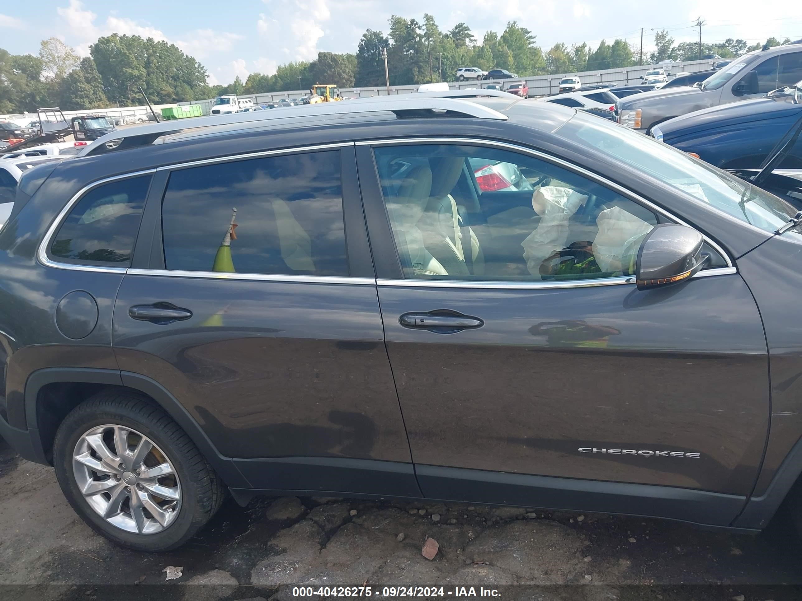 2017 Jeep Cherokee Limited Fwd Gray vin: 1C4PJLDS0HW662131