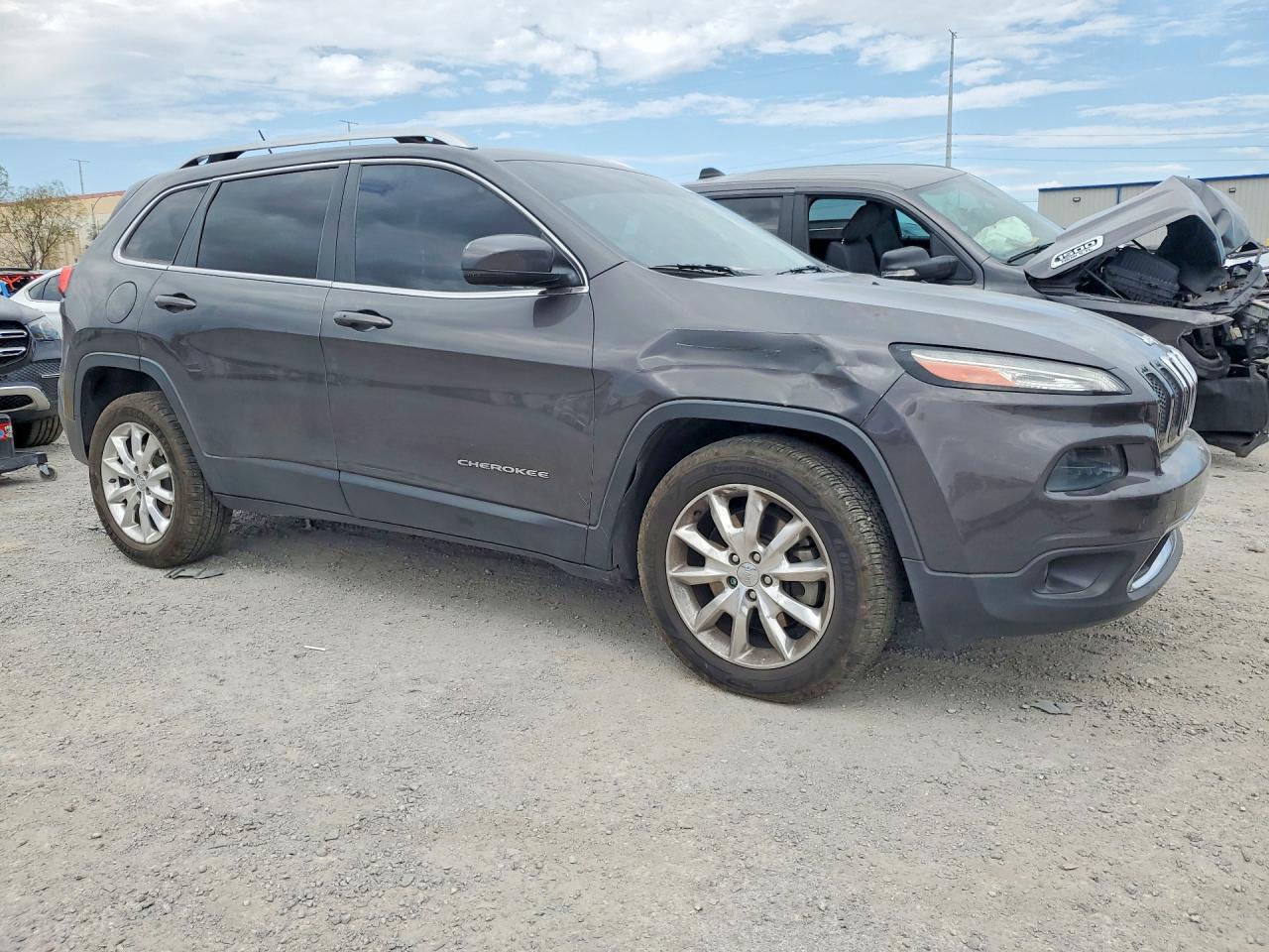 2014 Jeep Cherokee Limited Gray vin: 1C4PJLDS1EW238176