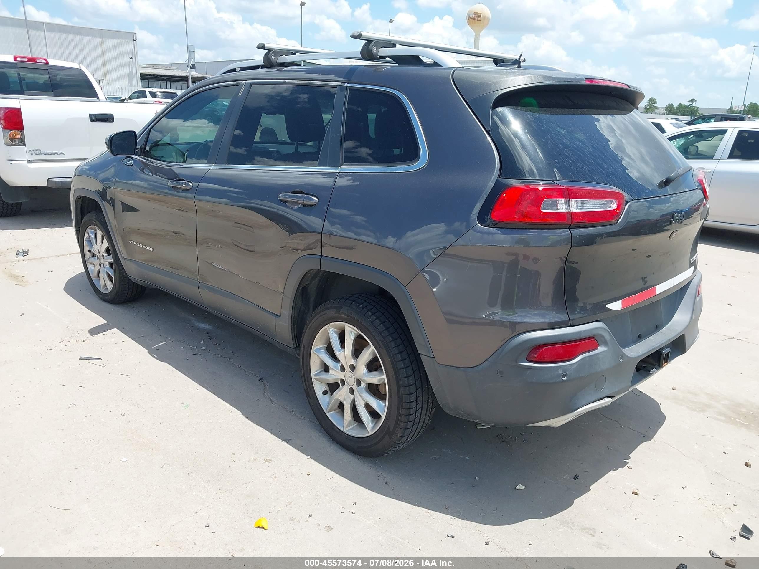 2015 Jeep Cherokee Limited Gray vin: 1C4PJLDS1FW560236
