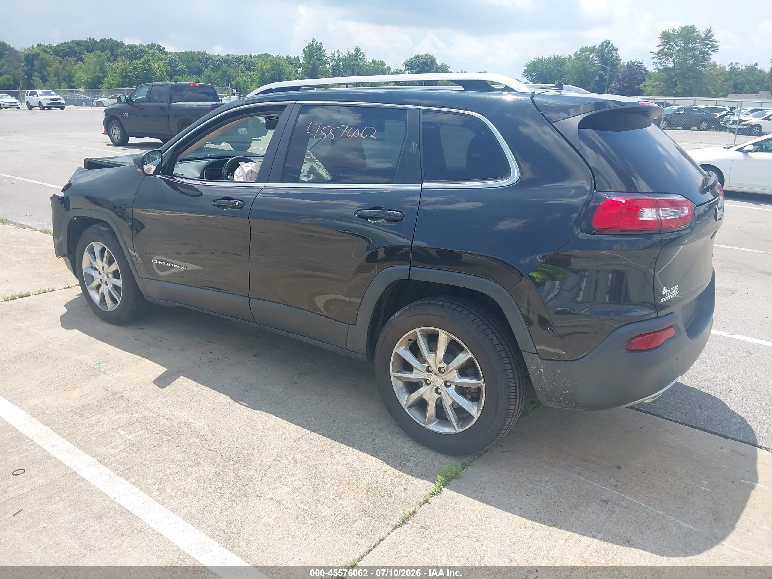 2014 Jeep Cherokee Limited Black vin: 1C4PJLDS2EW114854