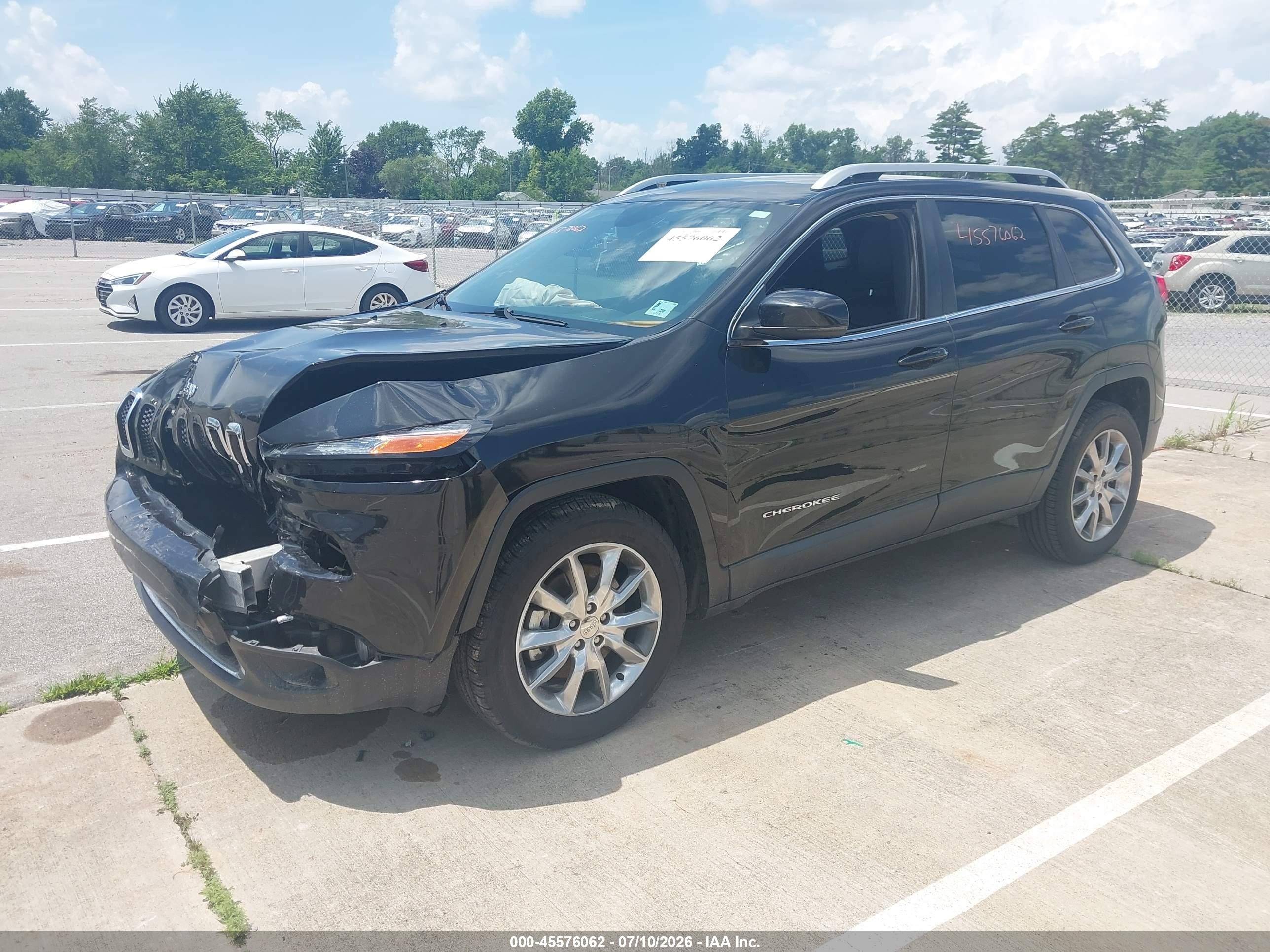 2014 Jeep Cherokee Limited Black vin: 1C4PJLDS2EW114854