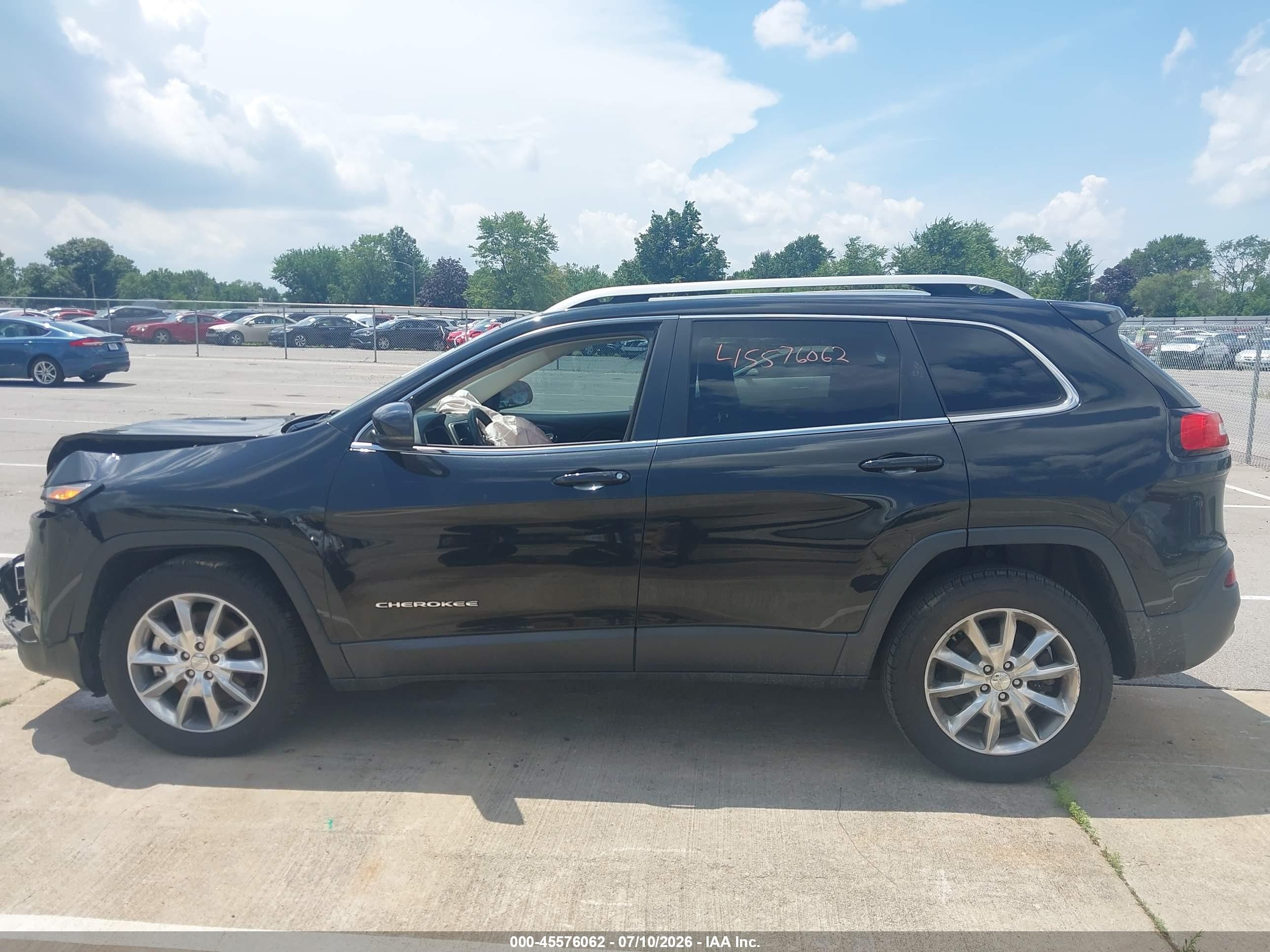 2014 Jeep Cherokee Limited Black vin: 1C4PJLDS2EW114854