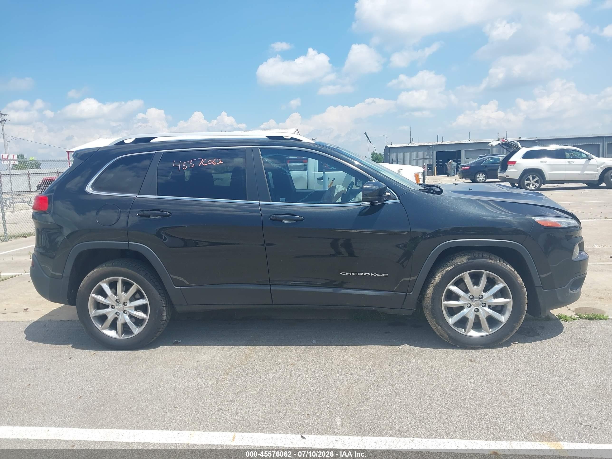 2014 Jeep Cherokee Limited Black vin: 1C4PJLDS2EW114854