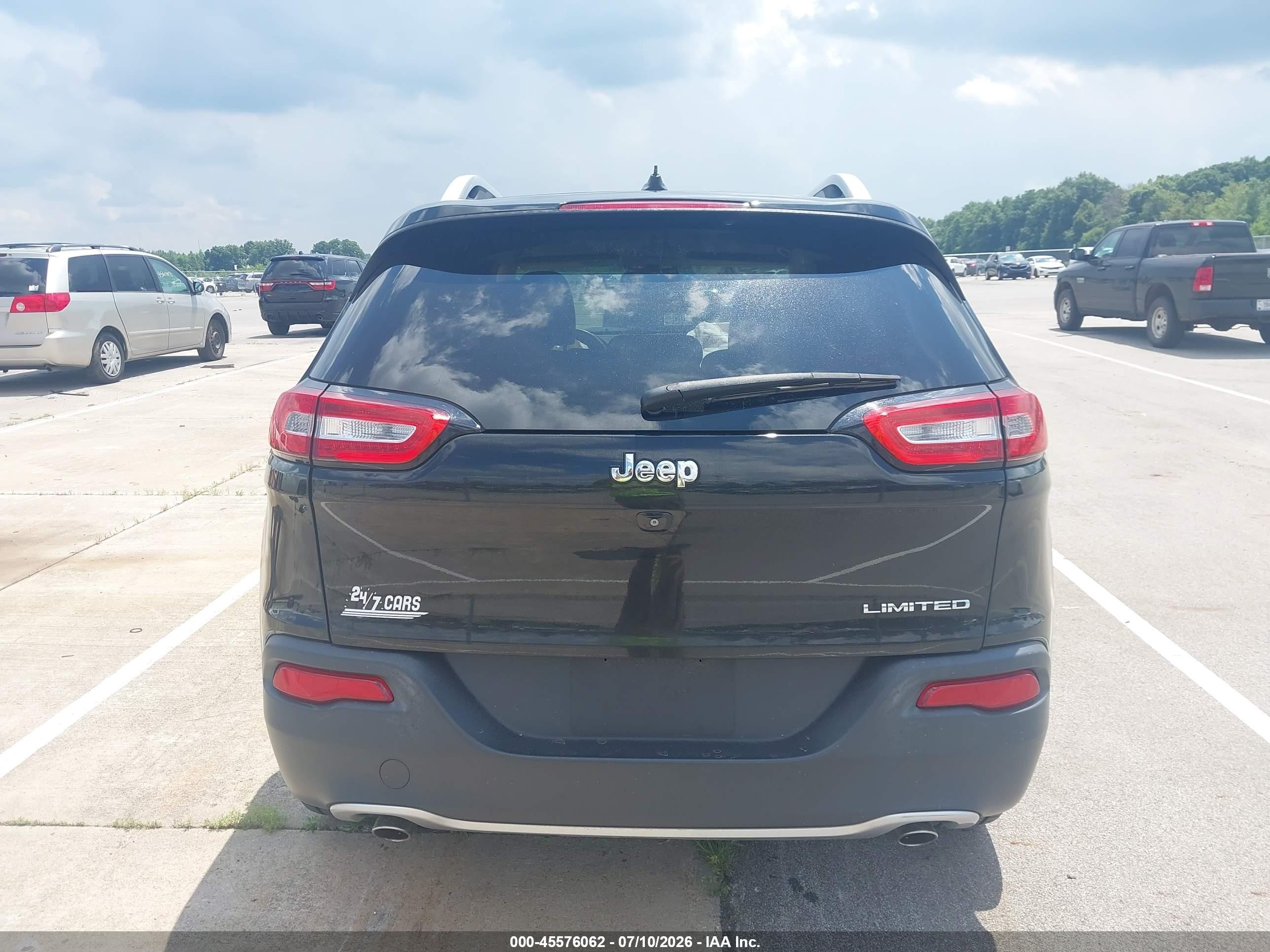 2014 Jeep Cherokee Limited Black vin: 1C4PJLDS2EW114854