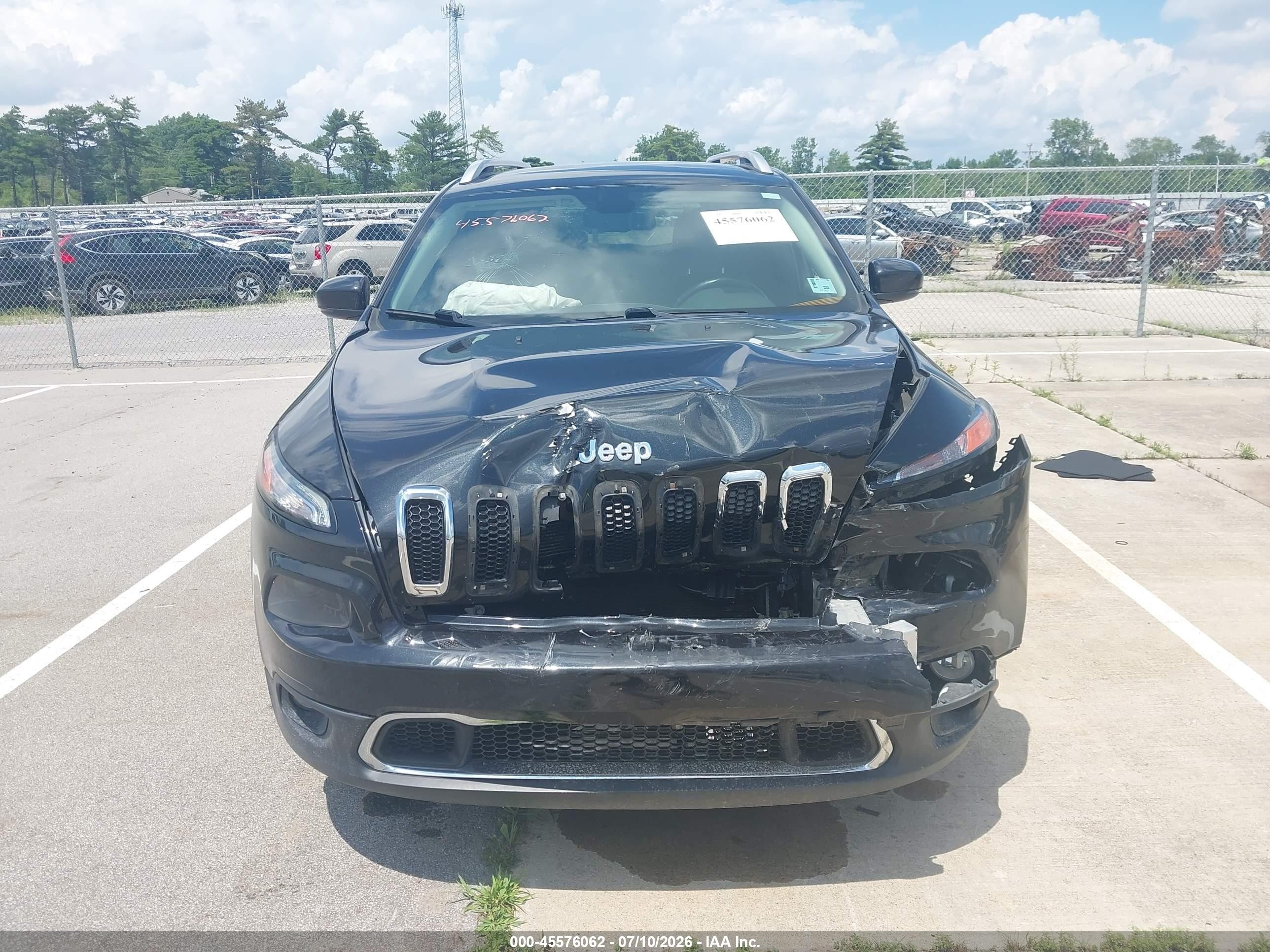 2014 Jeep Cherokee Limited Black vin: 1C4PJLDS2EW114854