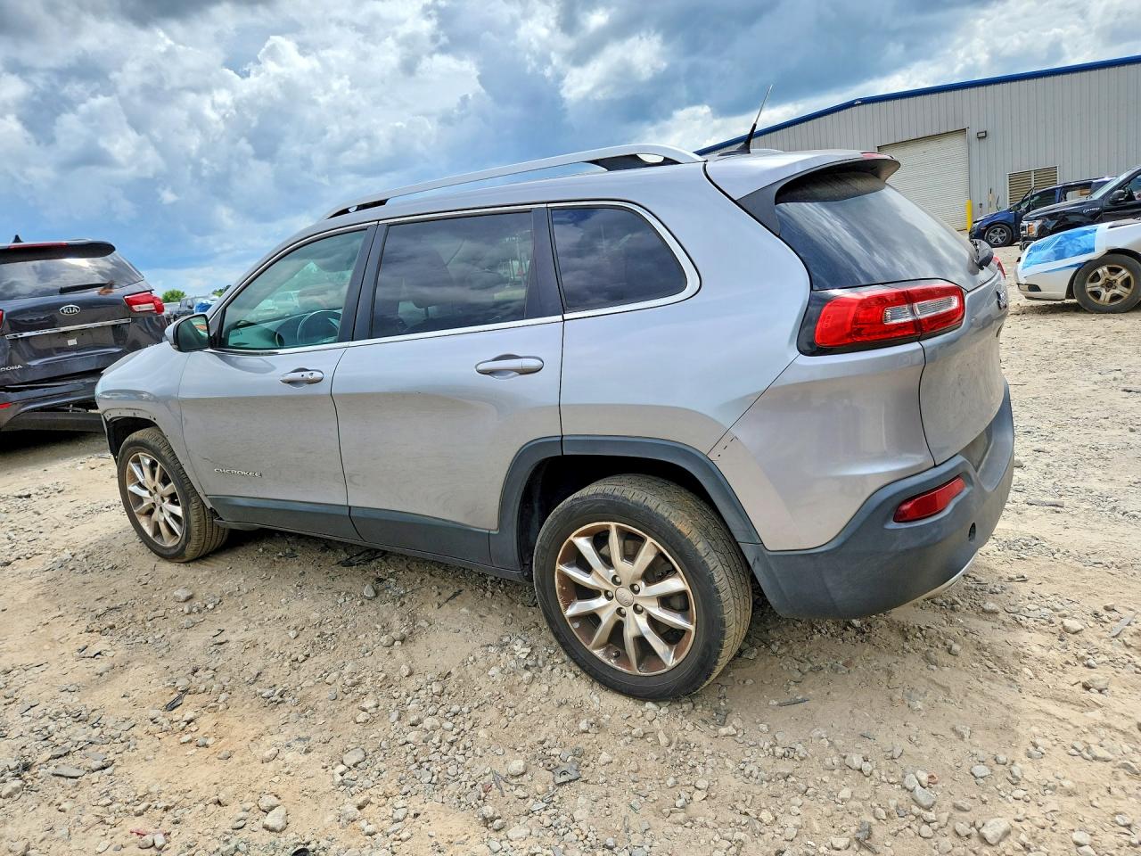 2014 Jeep Cherokee Limited Silver vin: 1C4PJLDS2EW148499