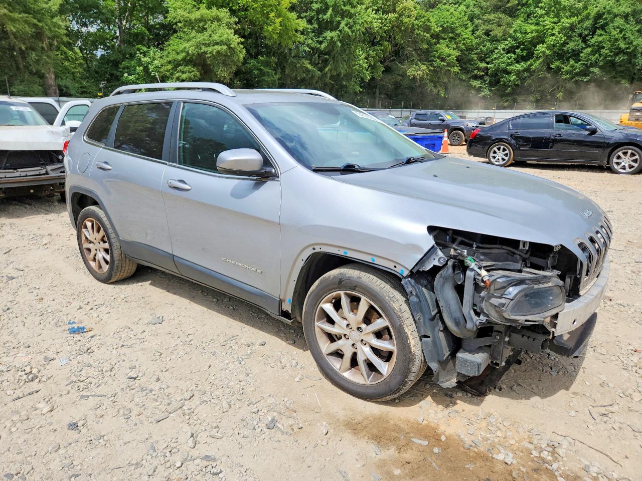 2014 Jeep Cherokee Limited Silver vin: 1C4PJLDS2EW148499