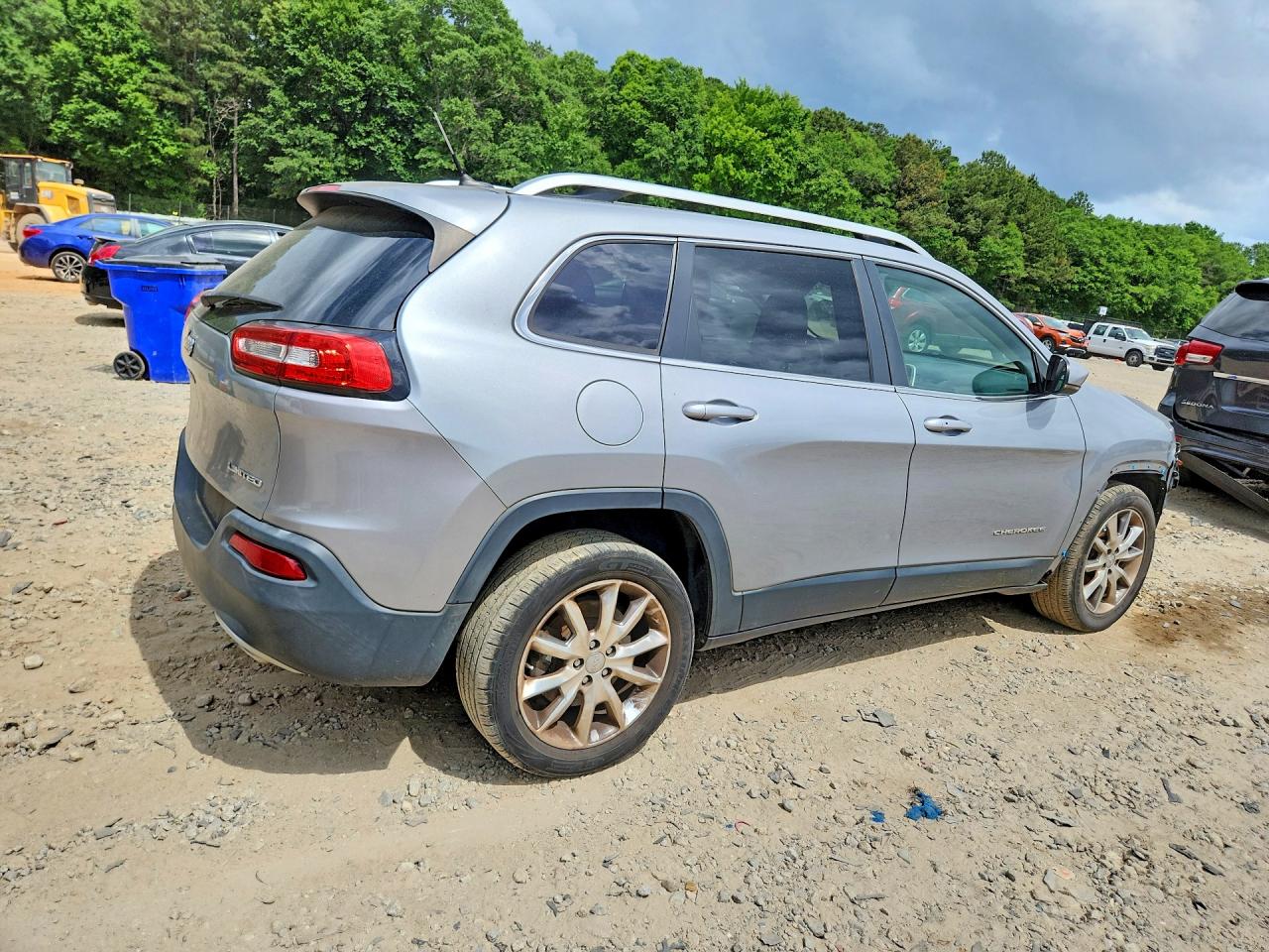 2014 Jeep Cherokee Limited Silver vin: 1C4PJLDS2EW148499