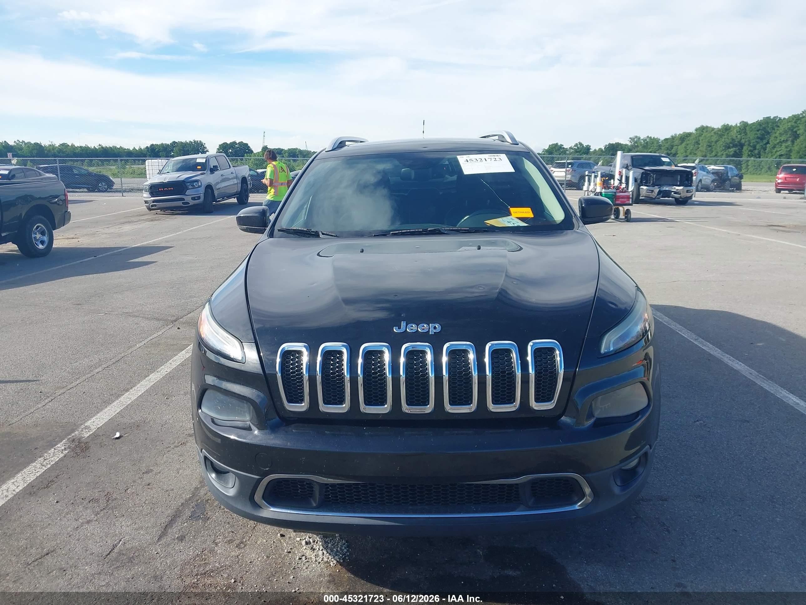 2014 Jeep Cherokee Limited Black vin: 1C4PJLDS2EW221631