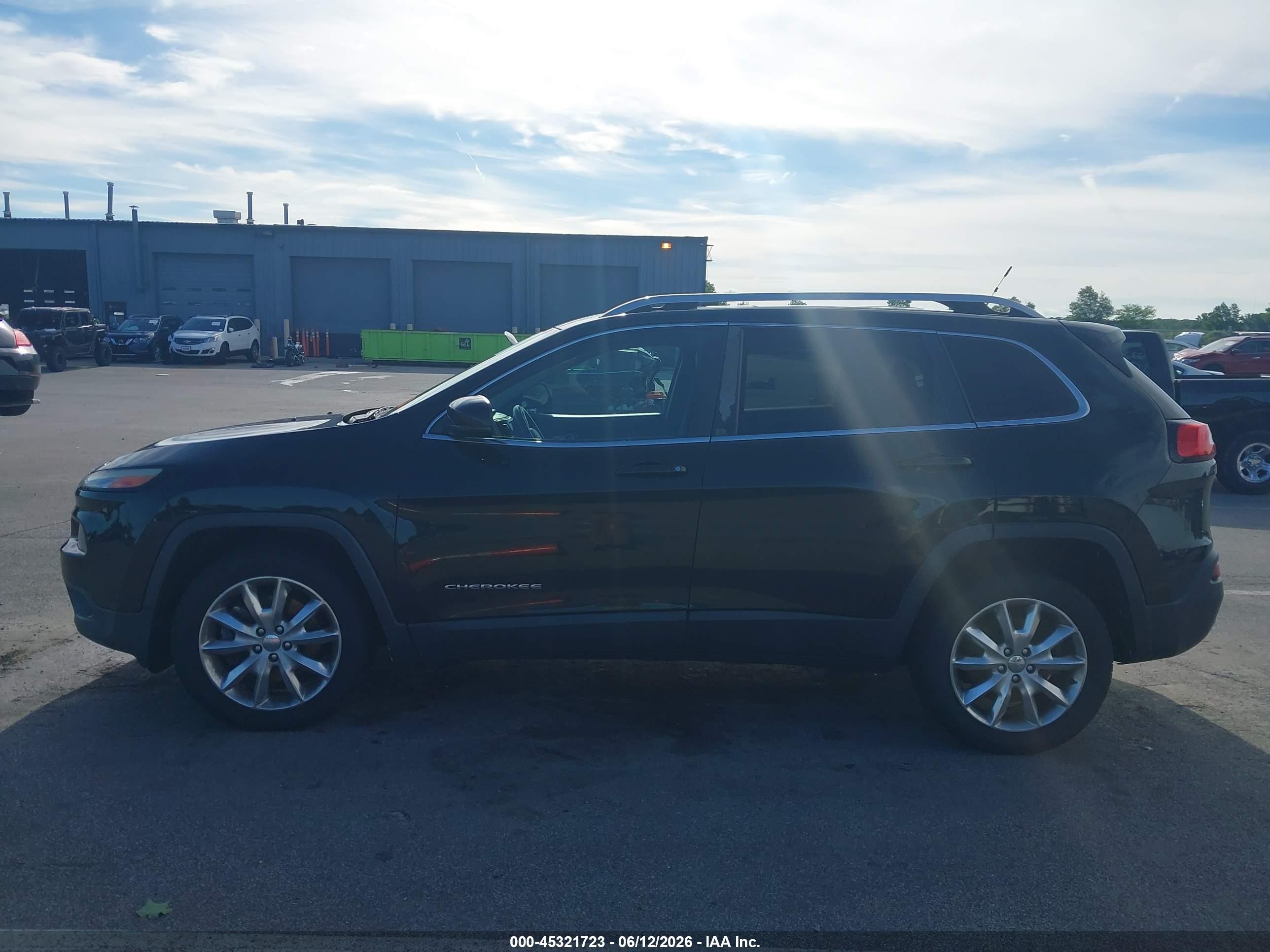 2014 Jeep Cherokee Limited Black vin: 1C4PJLDS2EW221631
