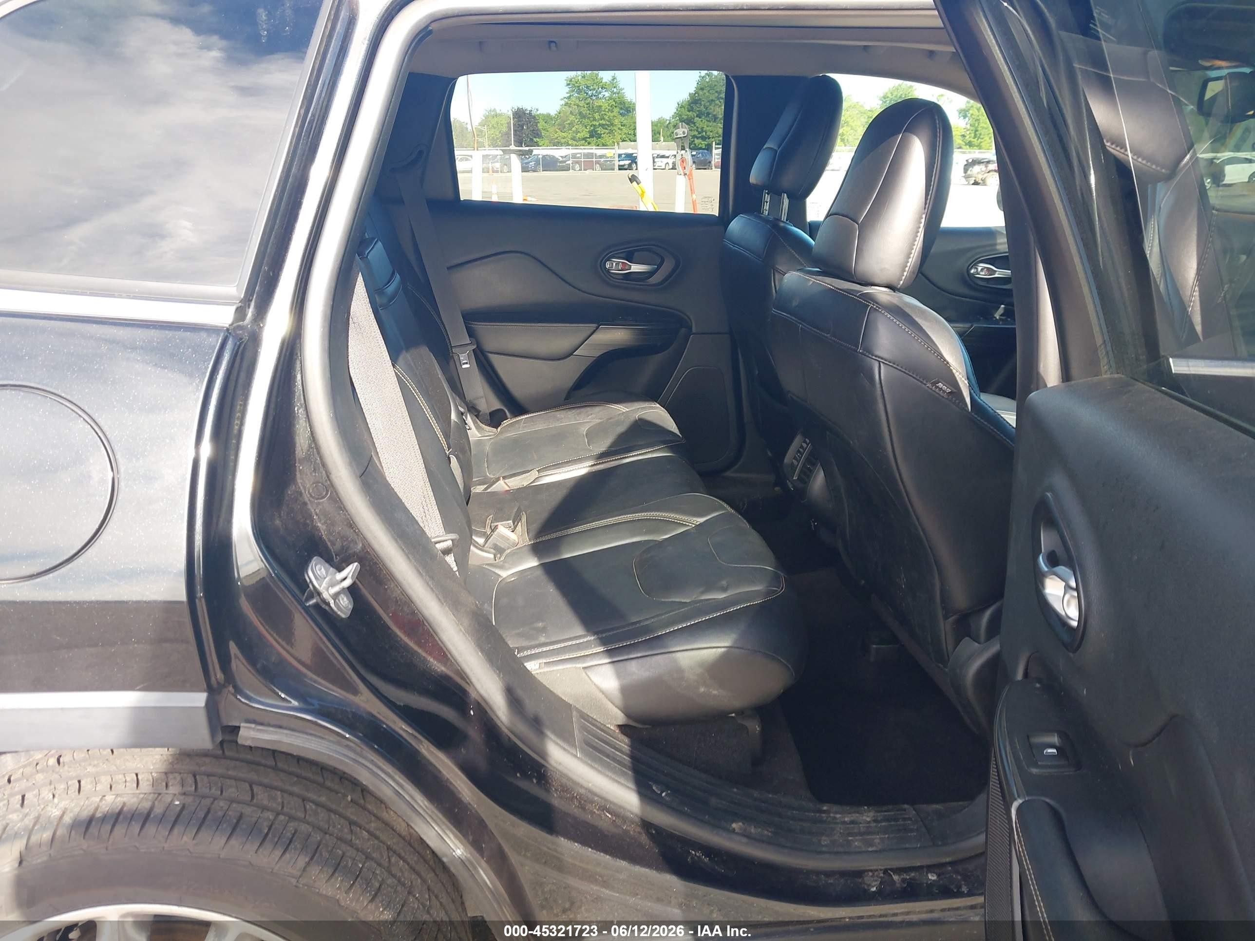 2014 Jeep Cherokee Limited Black vin: 1C4PJLDS2EW221631