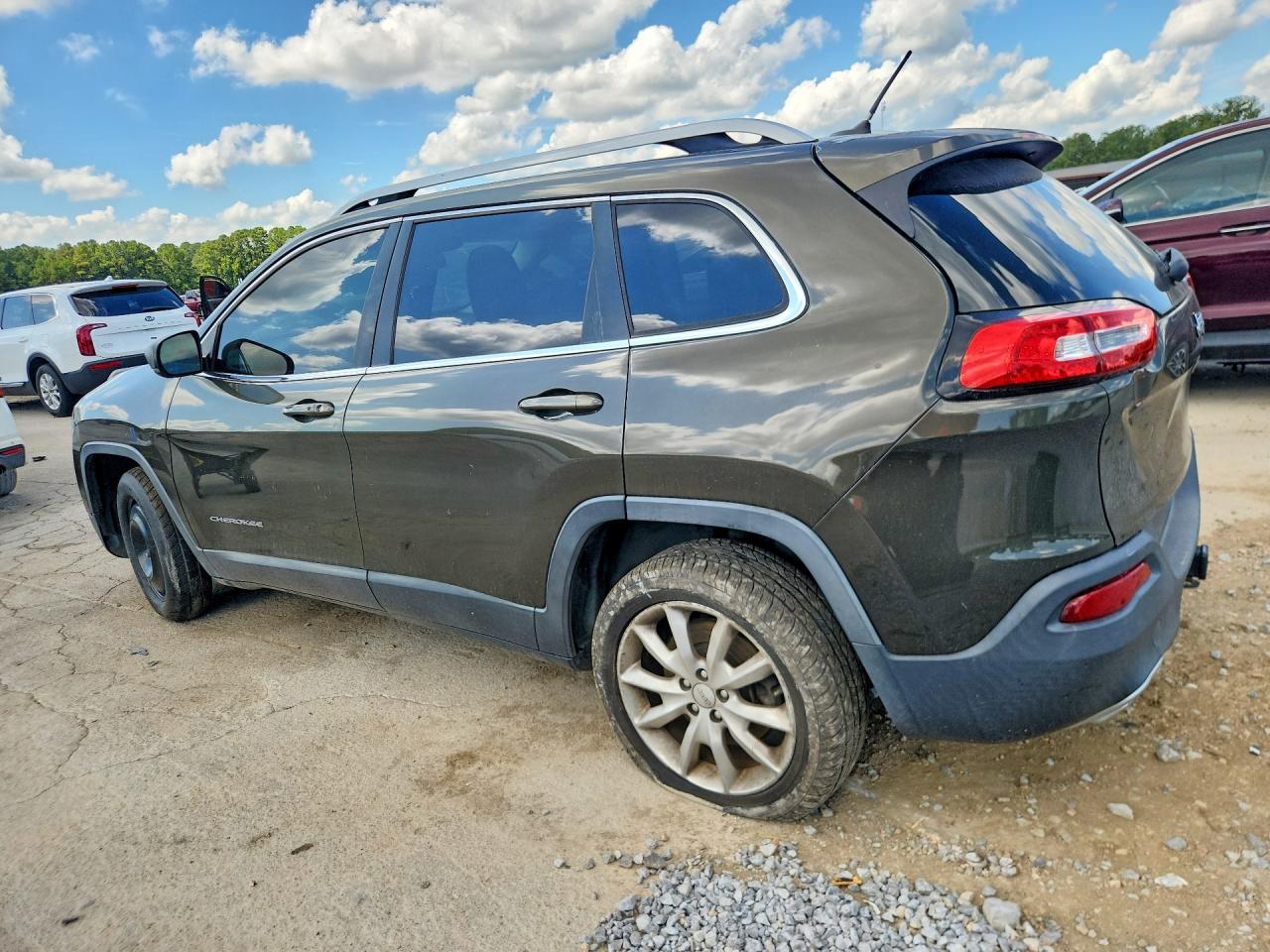 2015 Jeep Cherokee Limited Green vin: 1C4PJLDS2FW515998