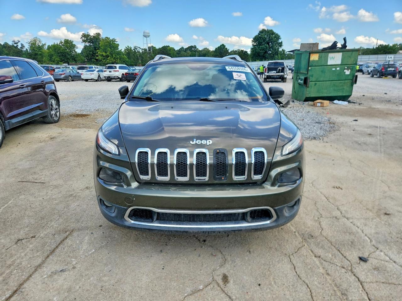 2015 Jeep Cherokee Limited Green vin: 1C4PJLDS2FW515998