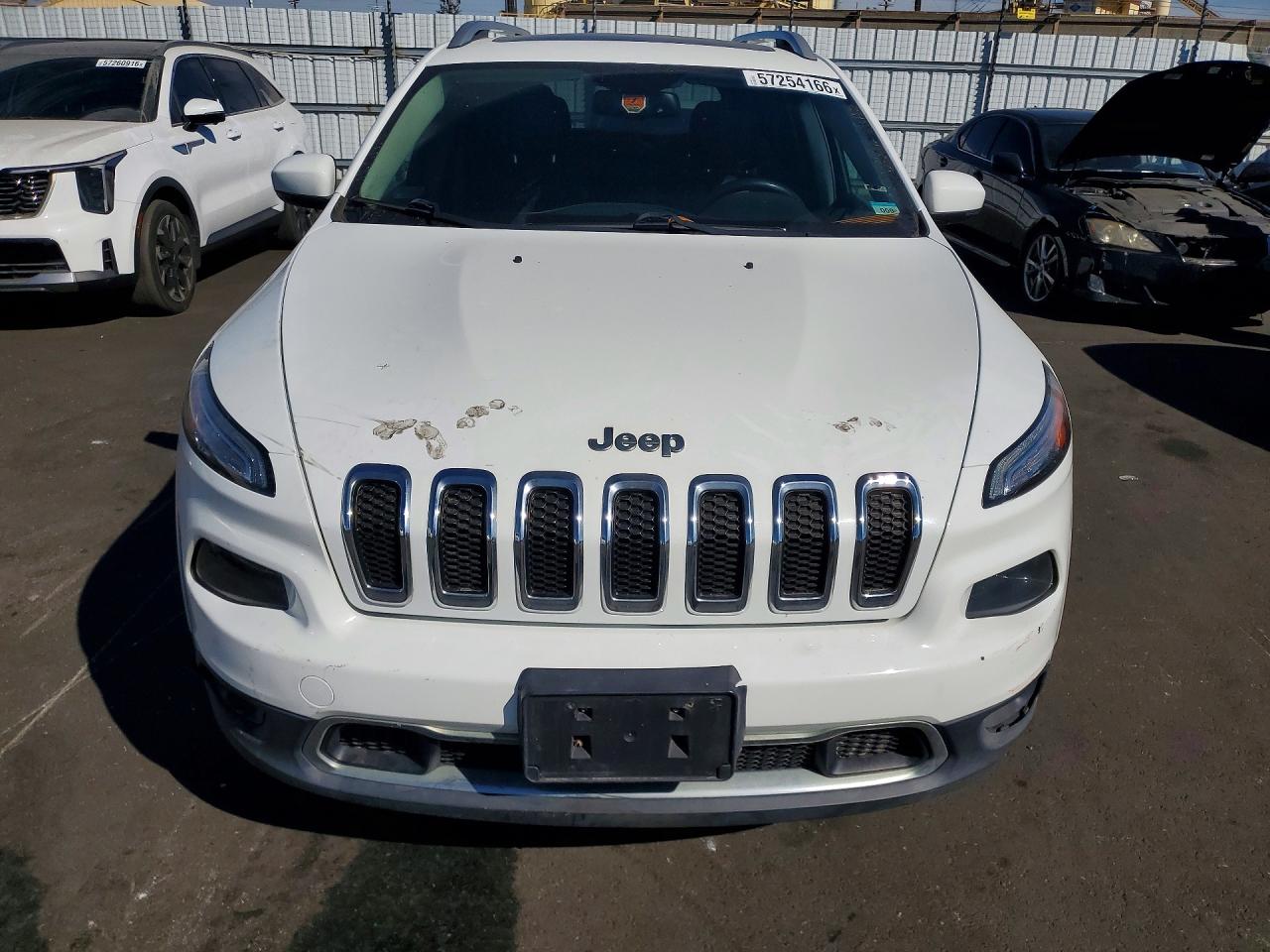 2015 Jeep Cherokee Limited White vin: 1C4PJLDS2FW525432