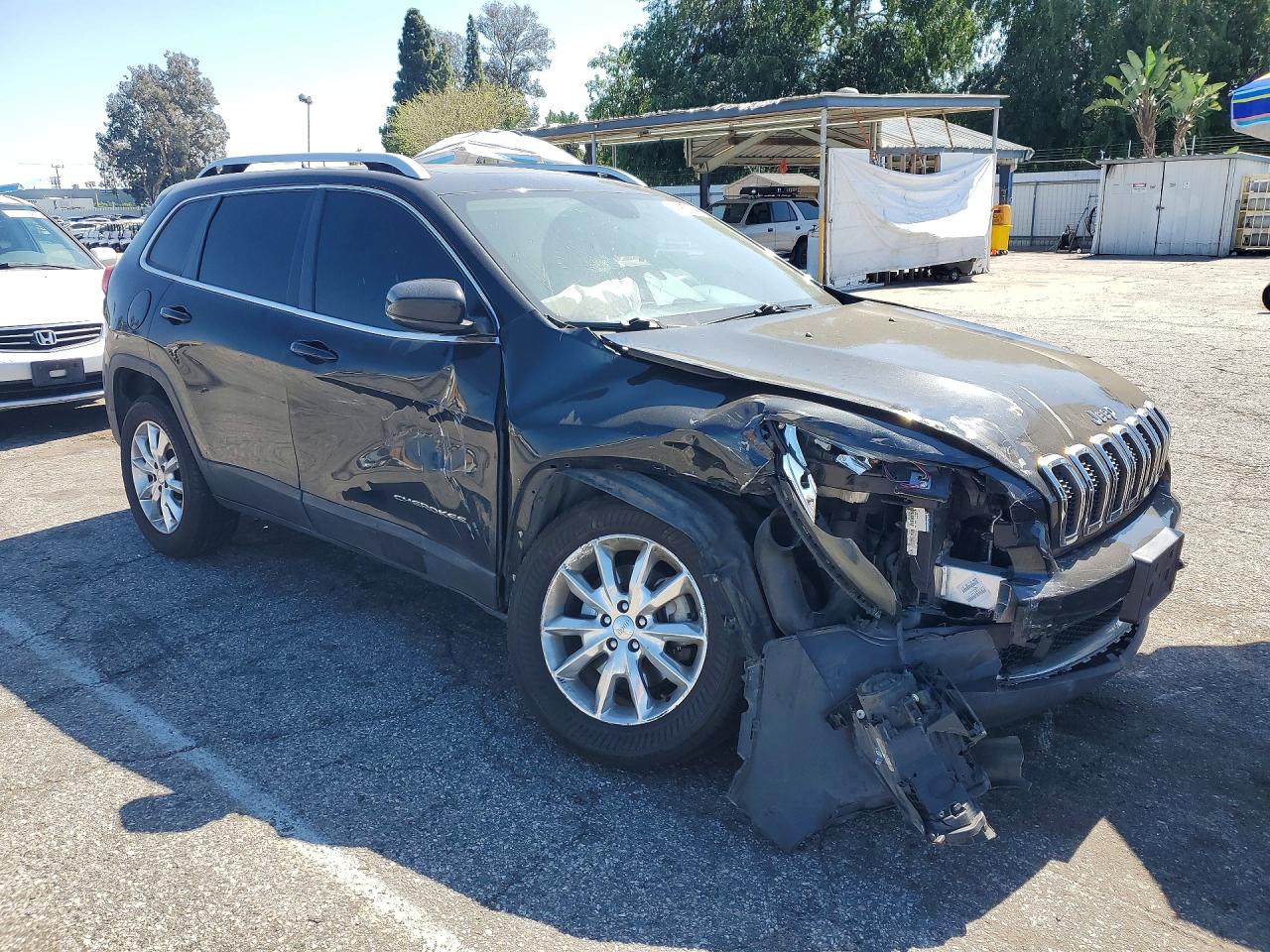 2015 Jeep Cherokee Limited Черный vin: 1C4PJLDS2FW539251