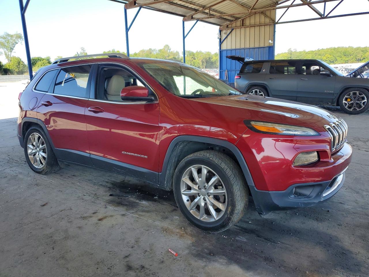 2015 Jeep Cherokee Limited Red vin: 1C4PJLDS2FW760994