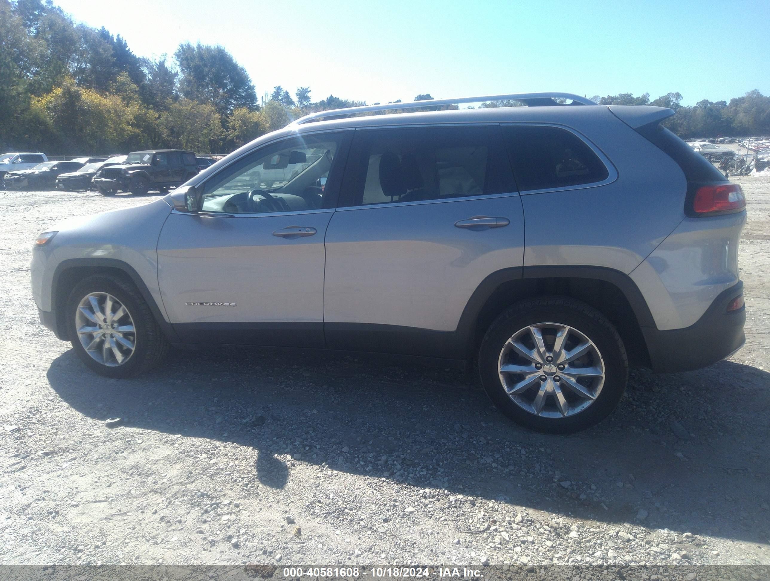 2017 Jeep Cherokee Limited Fwd Silver vin: 1C4PJLDS2HW502493