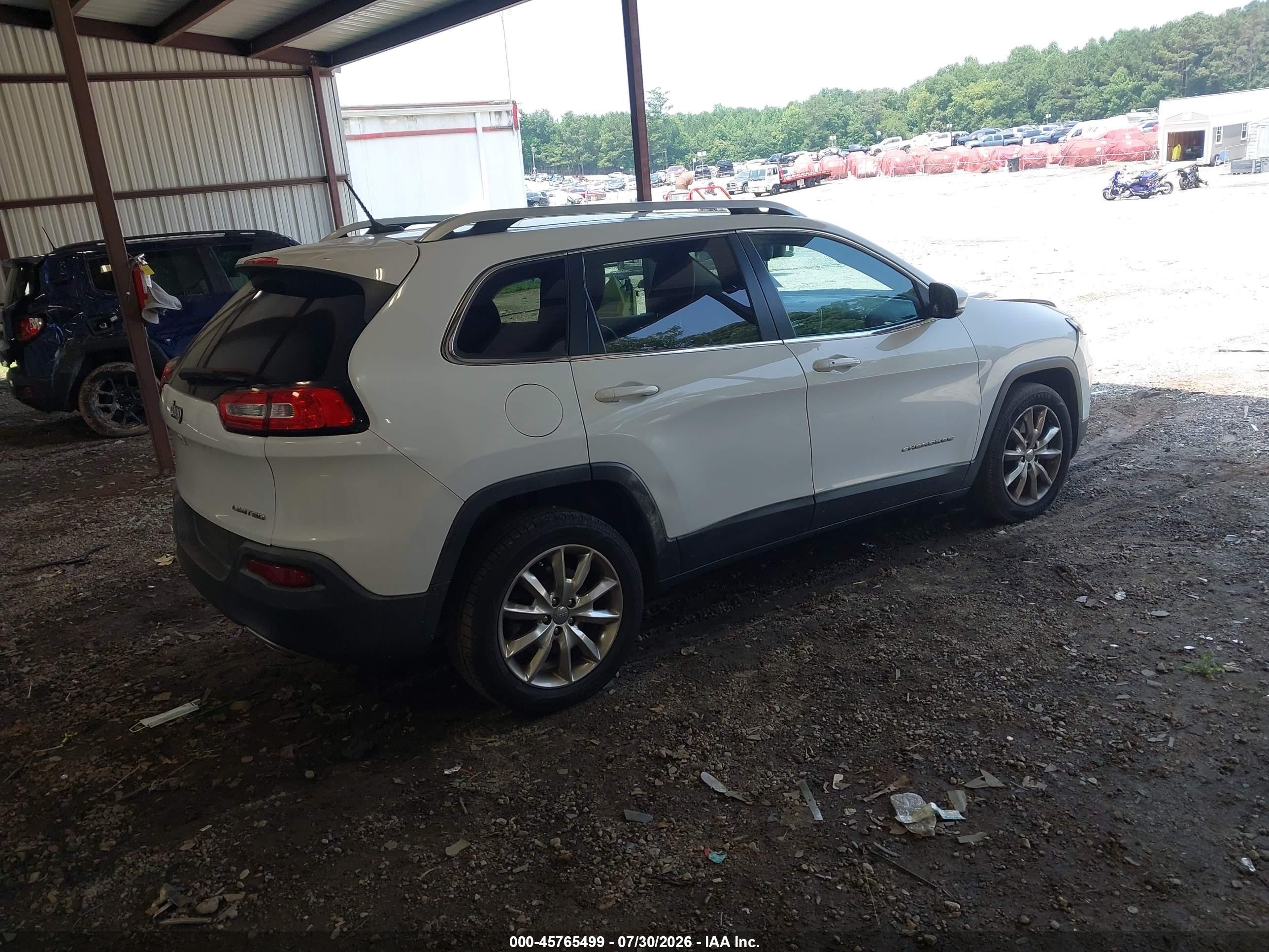 2014 Jeep Cherokee Limited Белый vin: 1C4PJLDS3EW272605