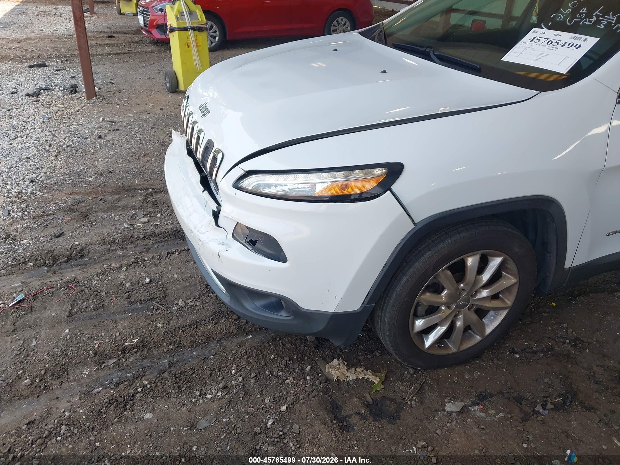 2014 Jeep Cherokee Limited Белый vin: 1C4PJLDS3EW272605