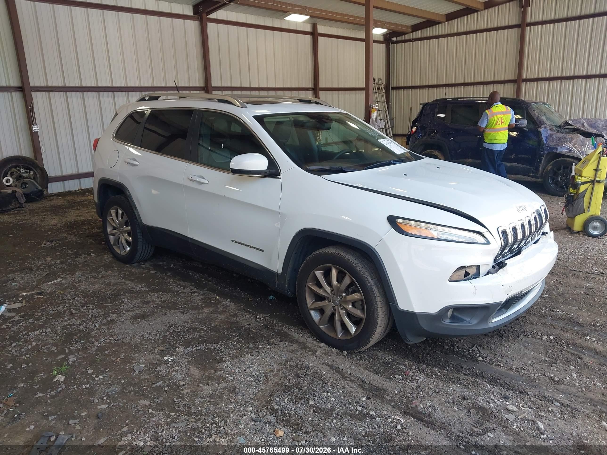 2014 Jeep Cherokee Limited Белый vin: 1C4PJLDS3EW272605