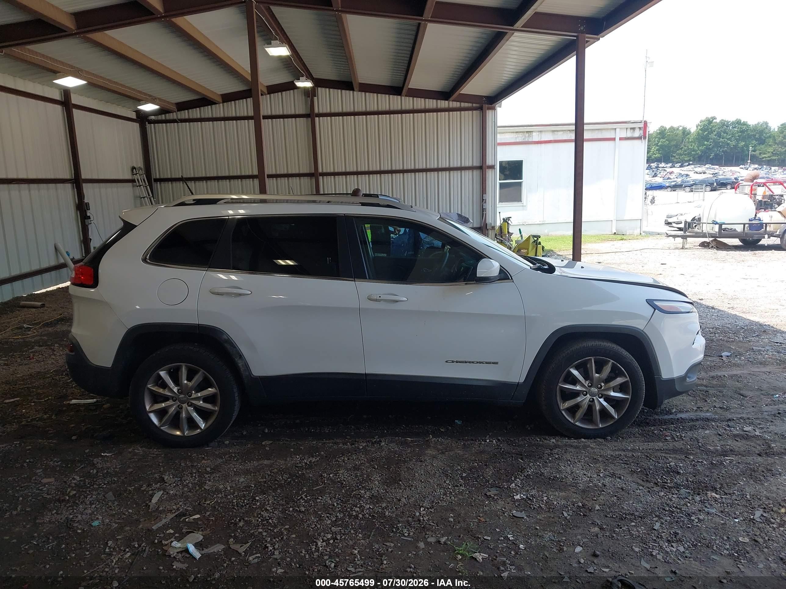 2014 Jeep Cherokee Limited Белый vin: 1C4PJLDS3EW272605