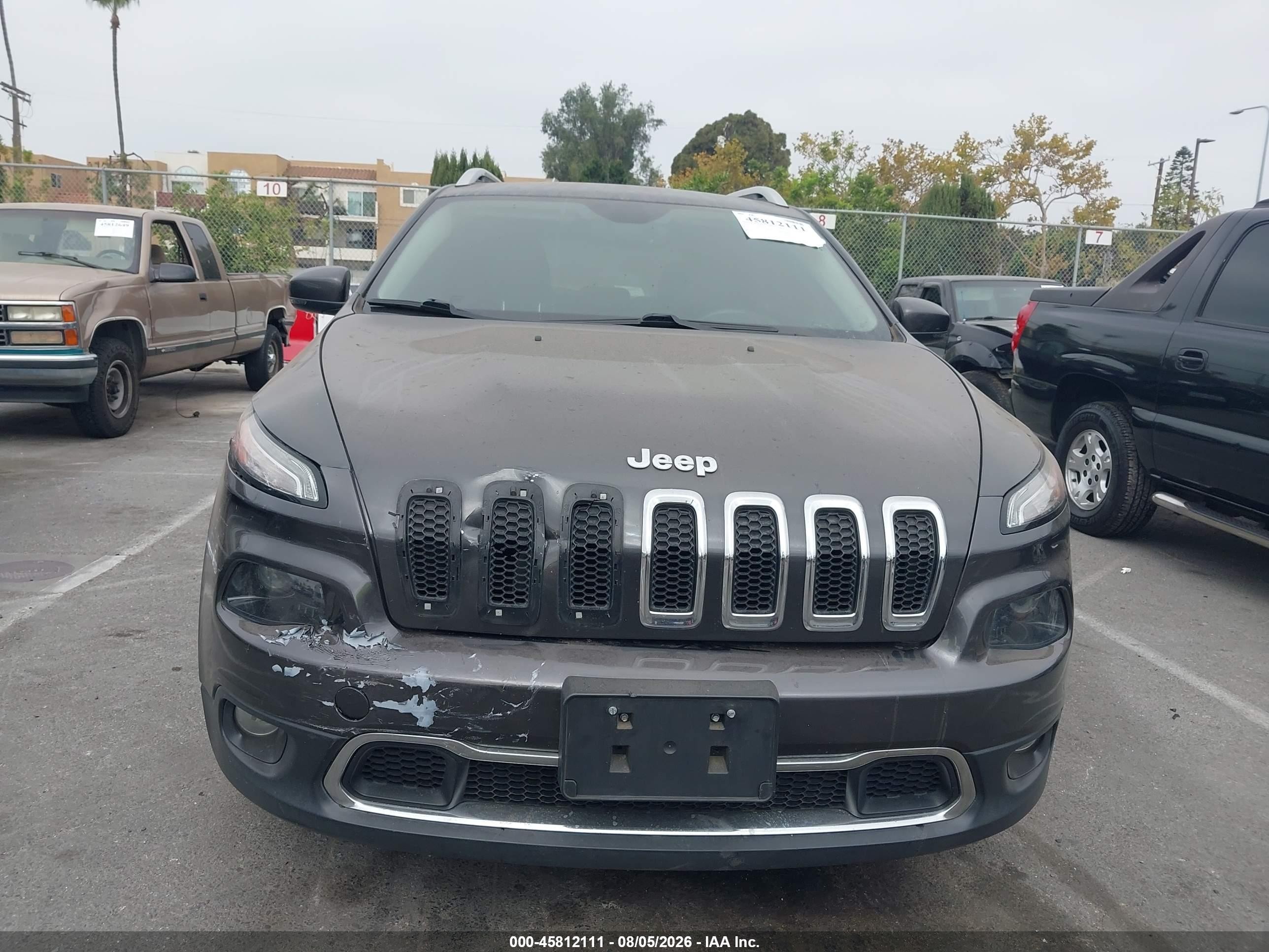 2015 Jeep Cherokee Limited Gray vin: 1C4PJLDS3FW506677