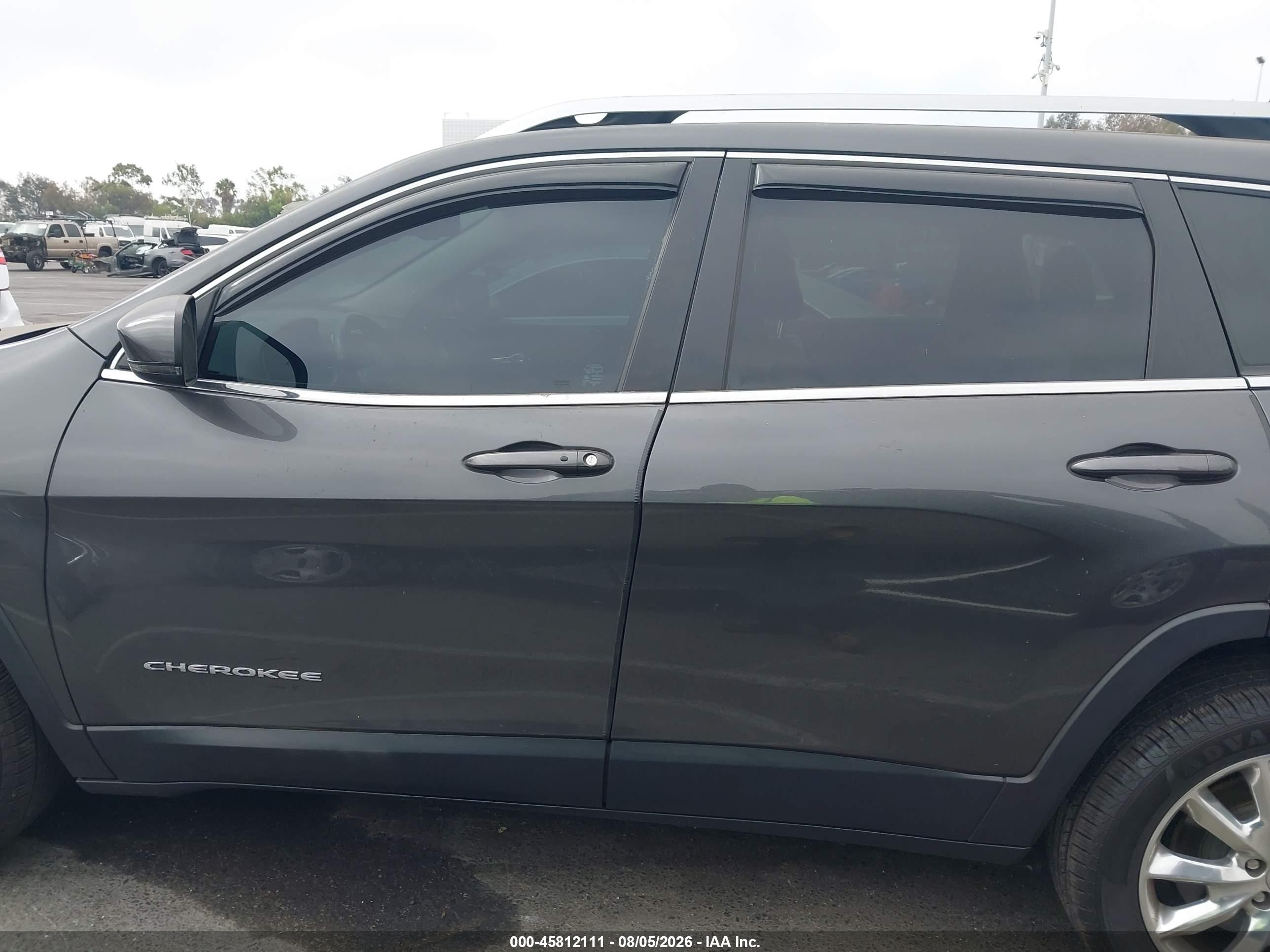 2015 Jeep Cherokee Limited Gray vin: 1C4PJLDS3FW506677