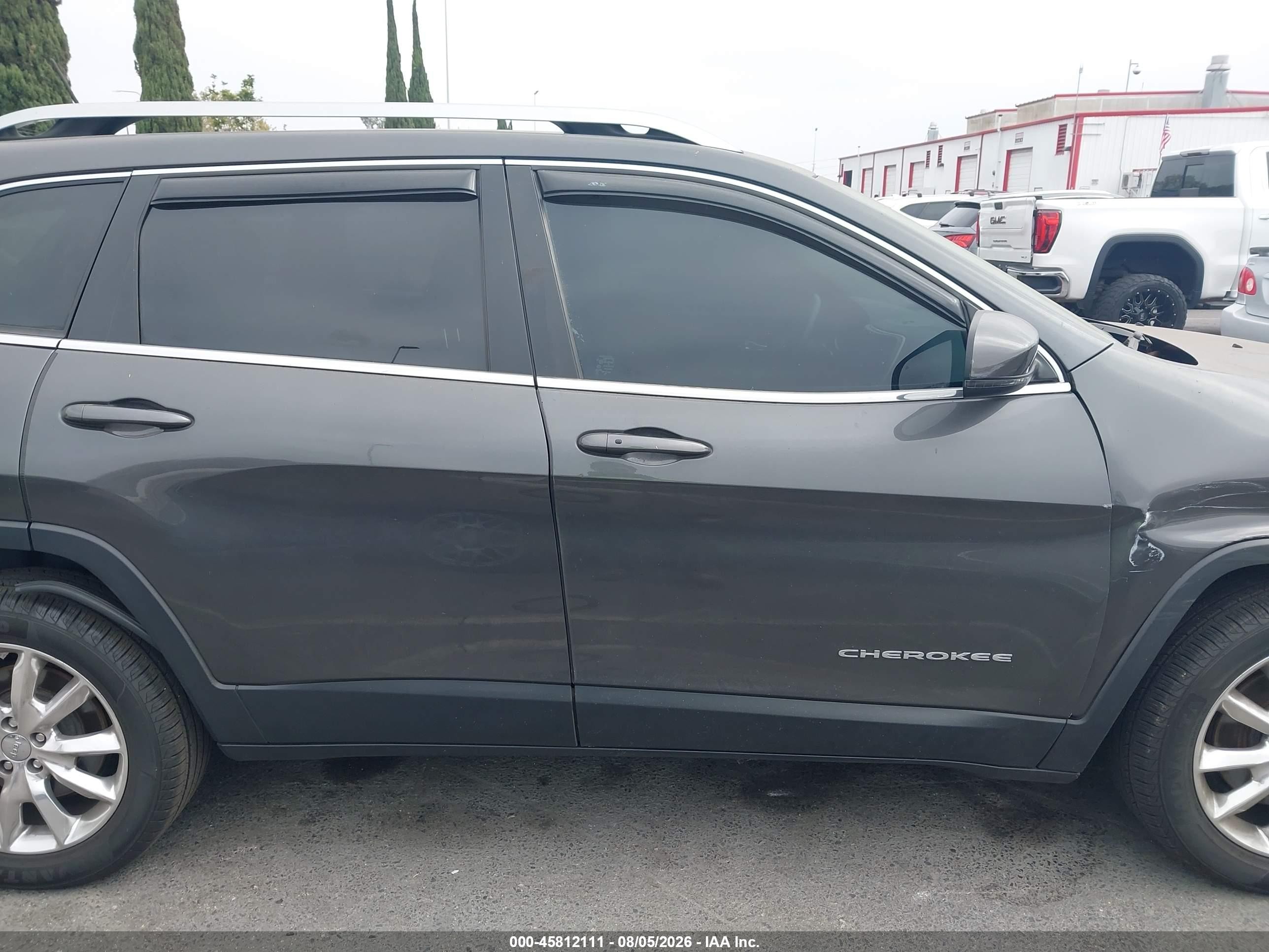 2015 Jeep Cherokee Limited Gray vin: 1C4PJLDS3FW506677