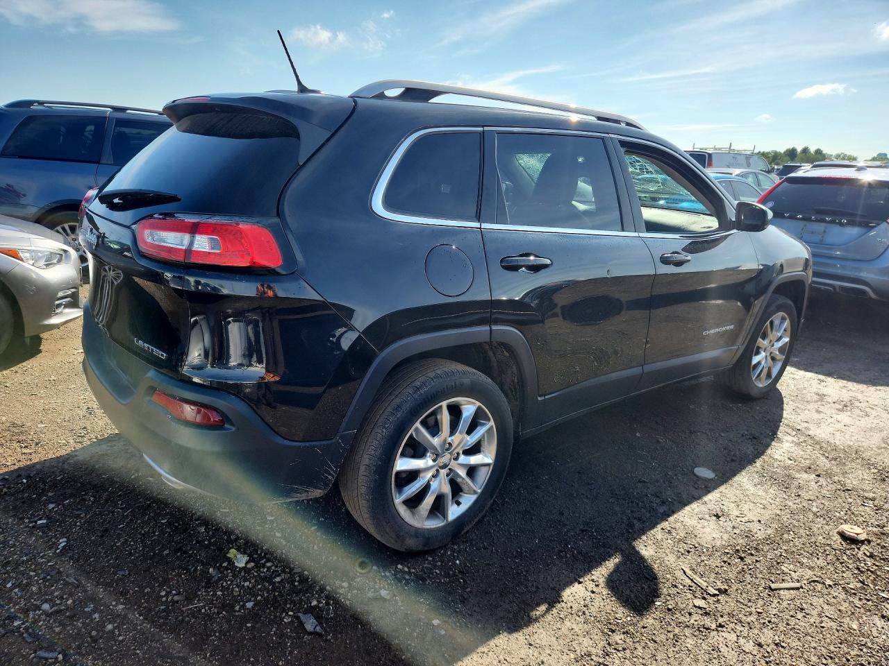 2014 Jeep Cherokee Limited Black vin: 1C4PJLDS4EW118341