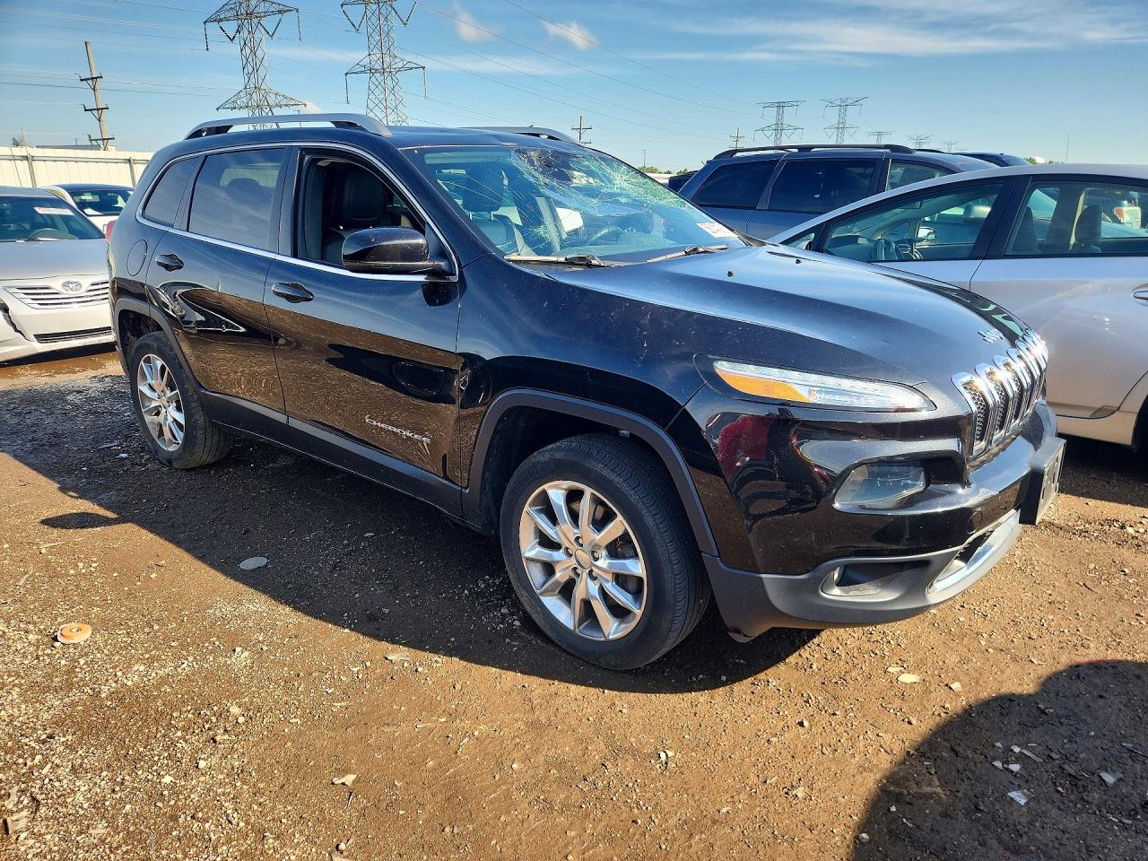 2014 Jeep Cherokee Limited Black vin: 1C4PJLDS4EW118341