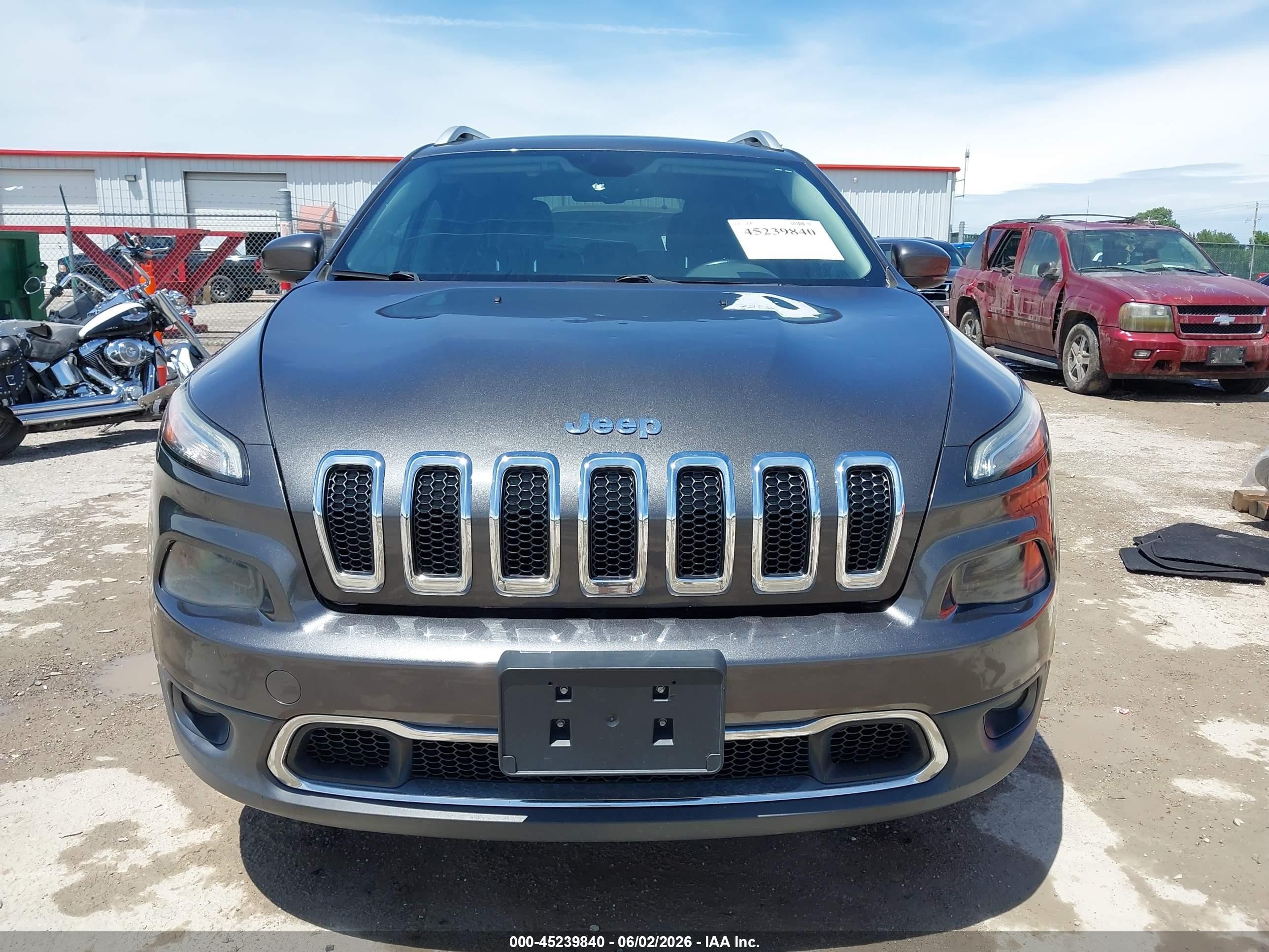 2014 Jeep Cherokee Limited Gray vin: 1C4PJLDS4EW171296